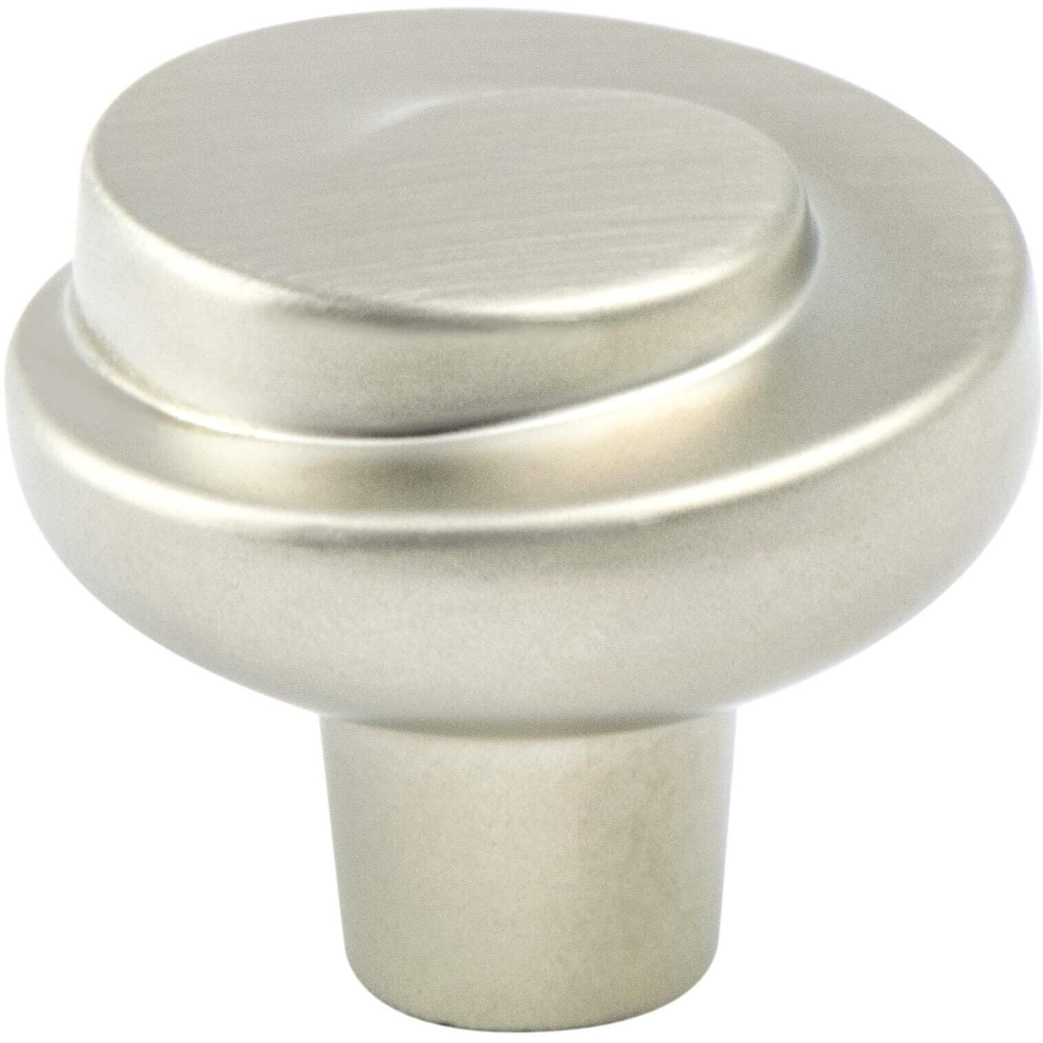 1.187 in. Dia. Sonata Knob with Brushed Nickel