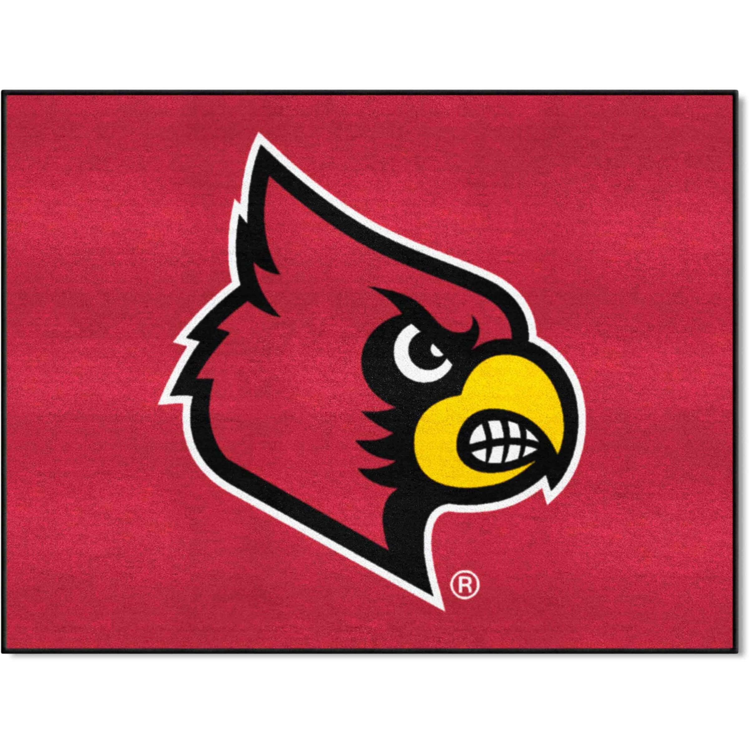 FANMATS 2642 University of Louisville All-Star Mat | Red | 33.75 x42.5  | Cardinal Head Primary Logo