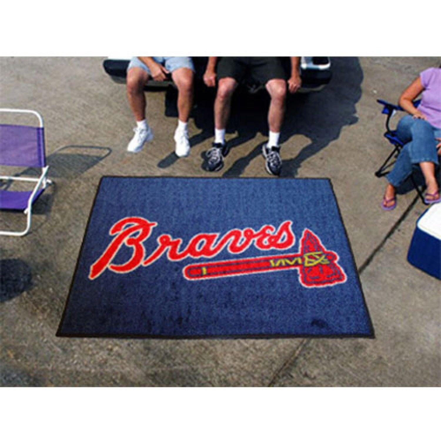 MLB - Atlanta Braves Tomahawk Rug - 5ft. x 6ft.