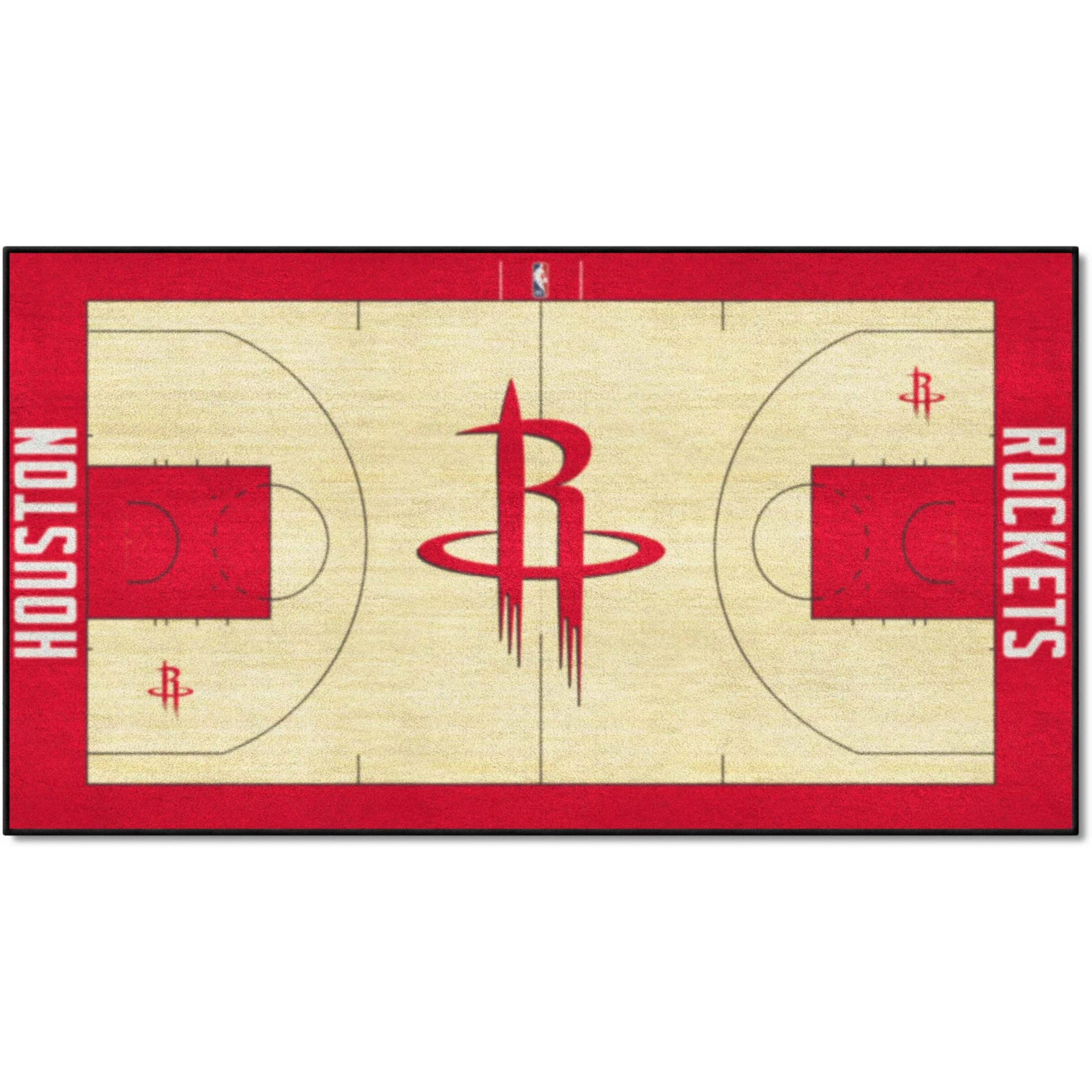 FANMATS 9272 Houston Rockets Large Court Runner Rug - 30in. x 54in.