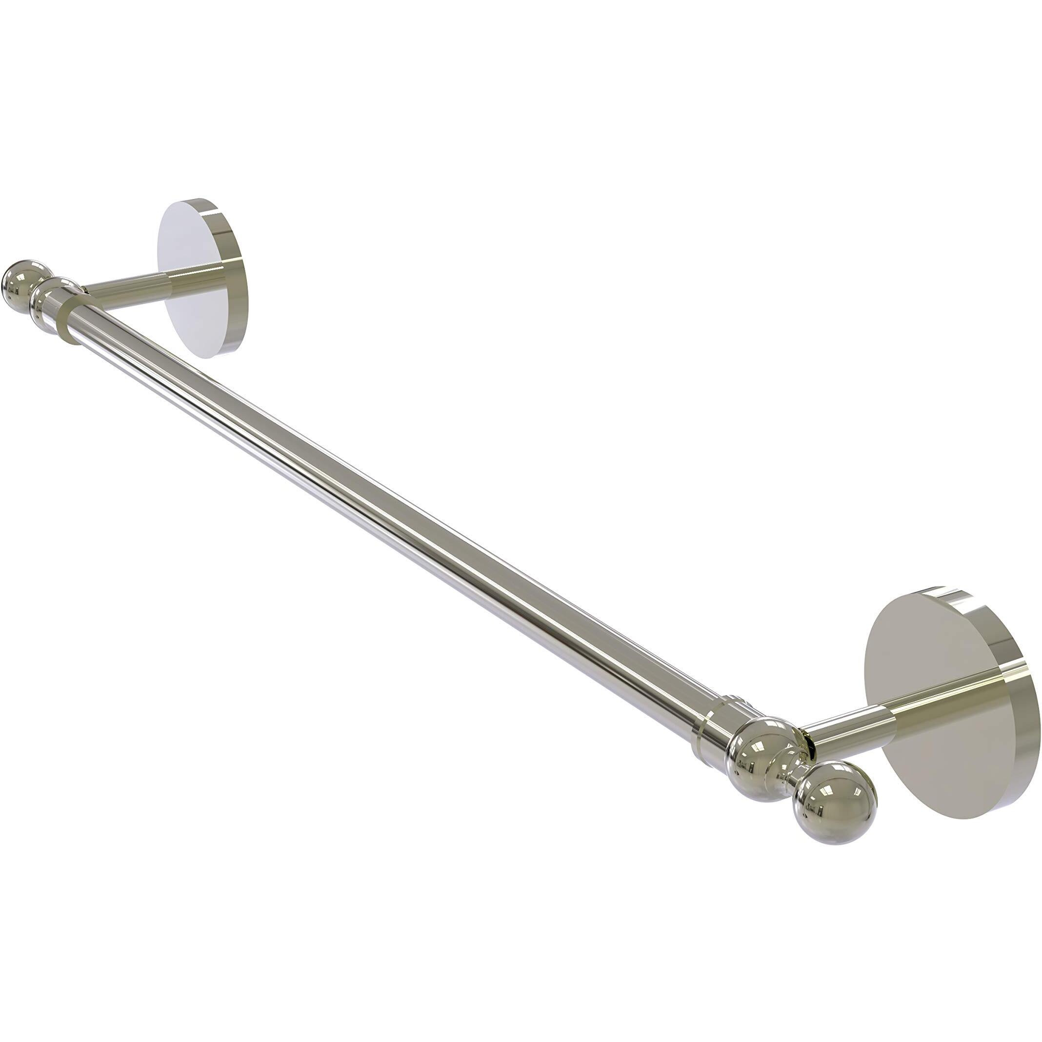 Allied Brass 1041/24-PNI Skyline Collection 24-Inch Towel Bar, Polished Nickel