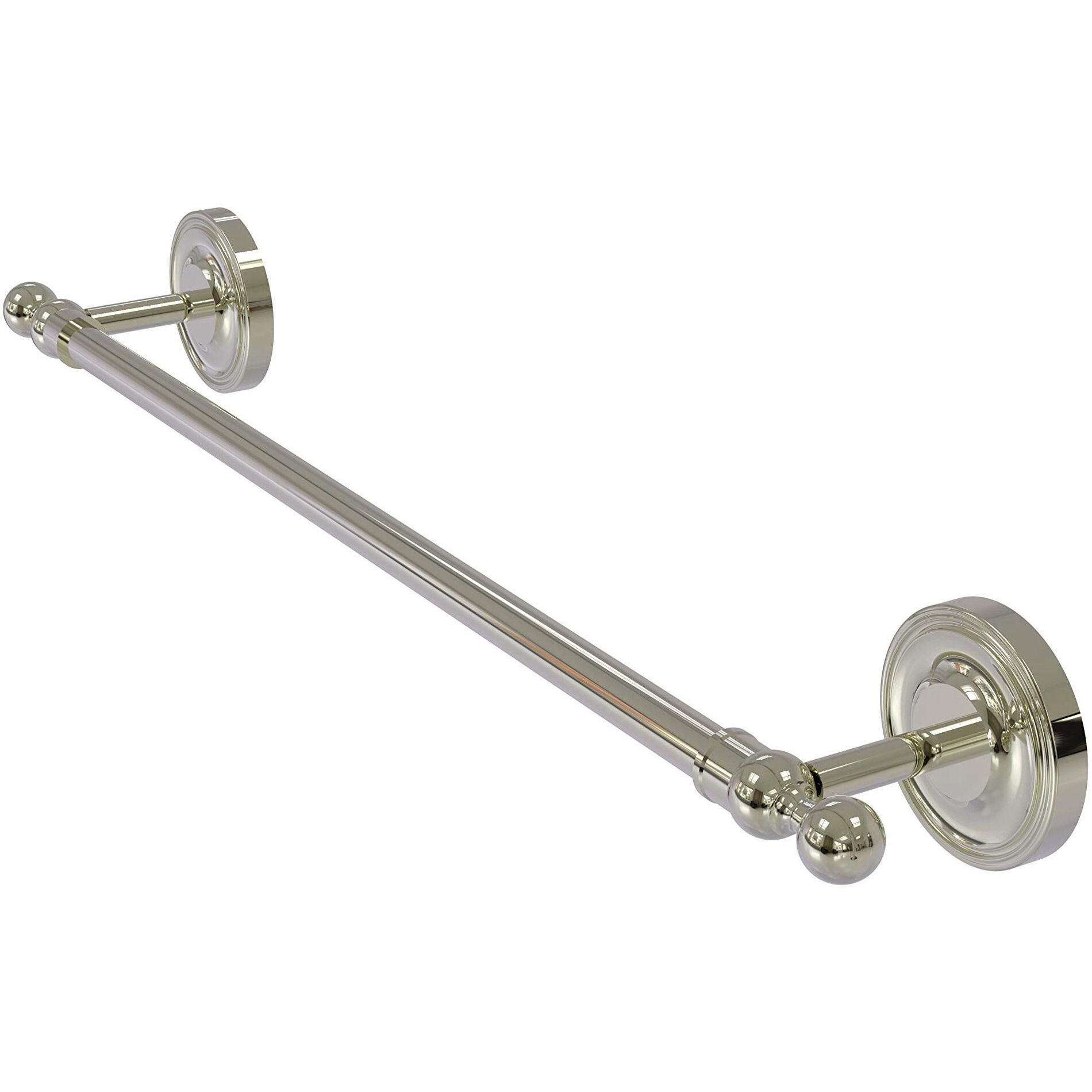 Allied Brass R-41/18-PNI 18-Inch Towel Bar, Polished Nickel