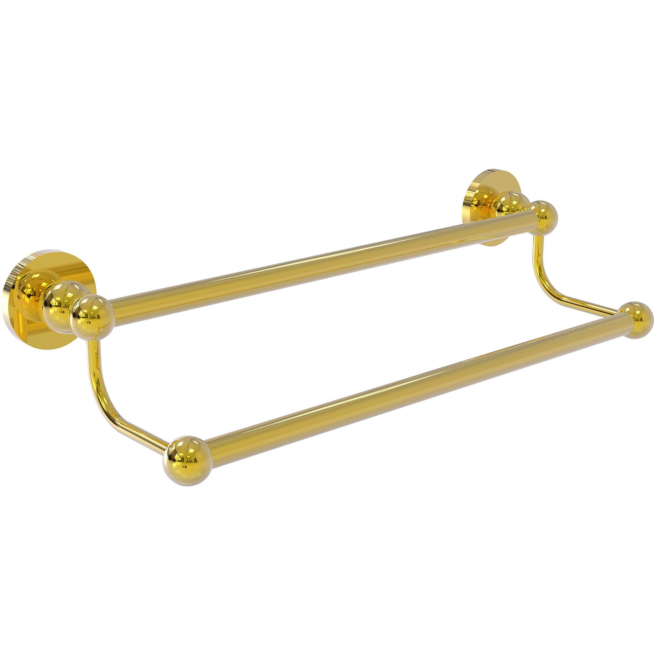 Allied Brass BL-72/36 Bolero Collection 36 Inch Double Towel Bar, Polished Brass