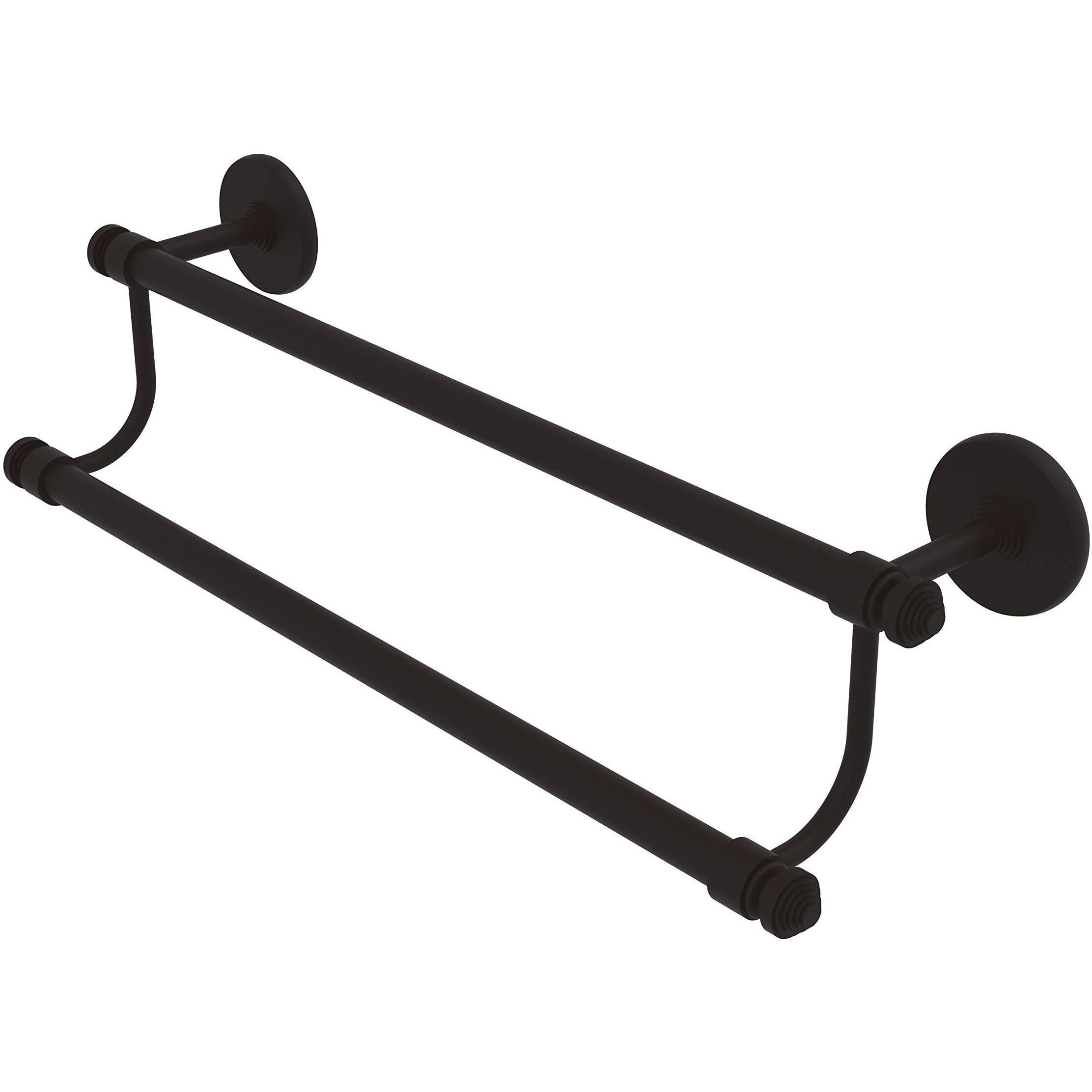 Allied Brass SB-72/24 Southbeach Collection 24 Inch Double Towel Bar, Oil Rubbed Bronze