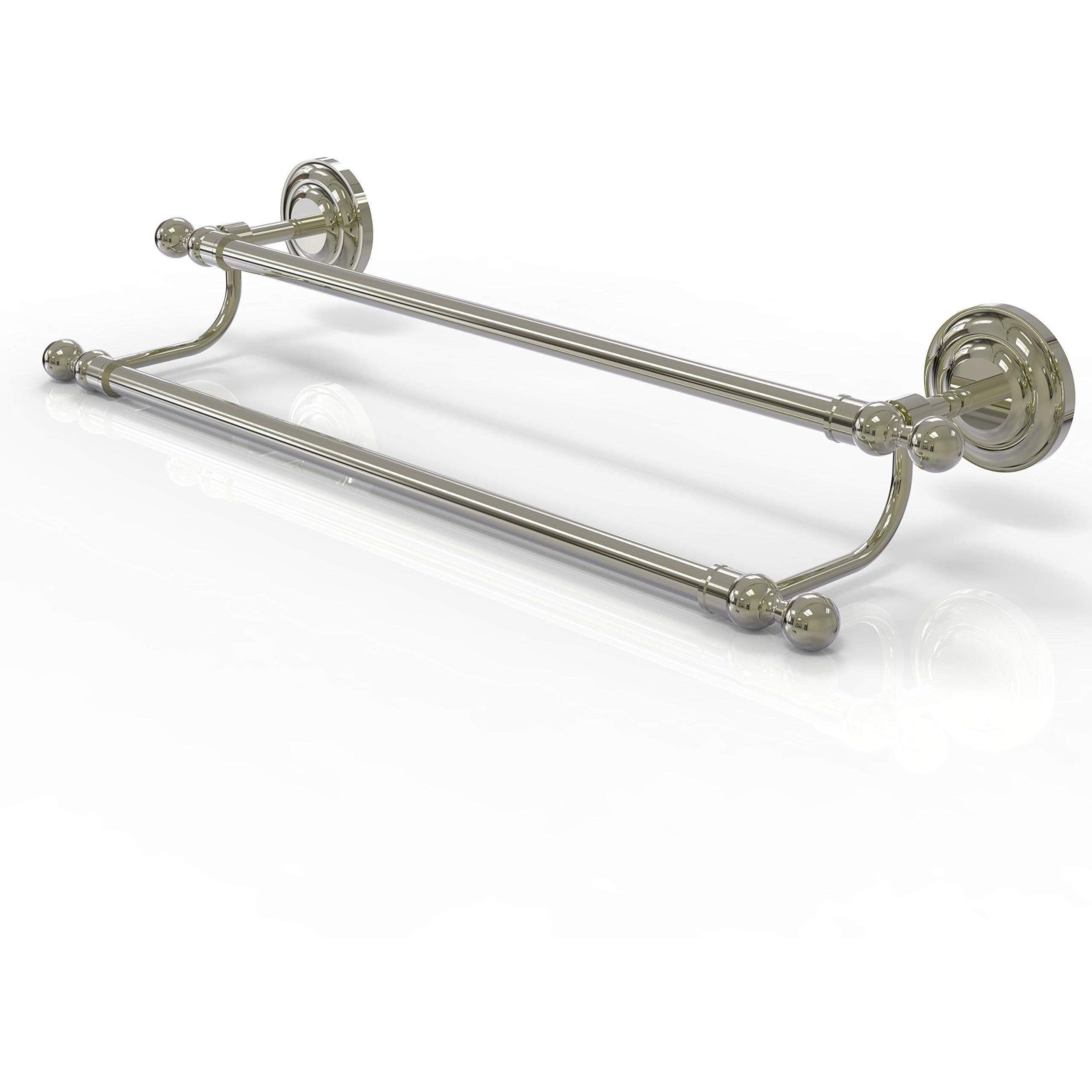 Allied Brass QN-72/36 Que Collection 36 Inch Double Towel Bar, Polished Nickel