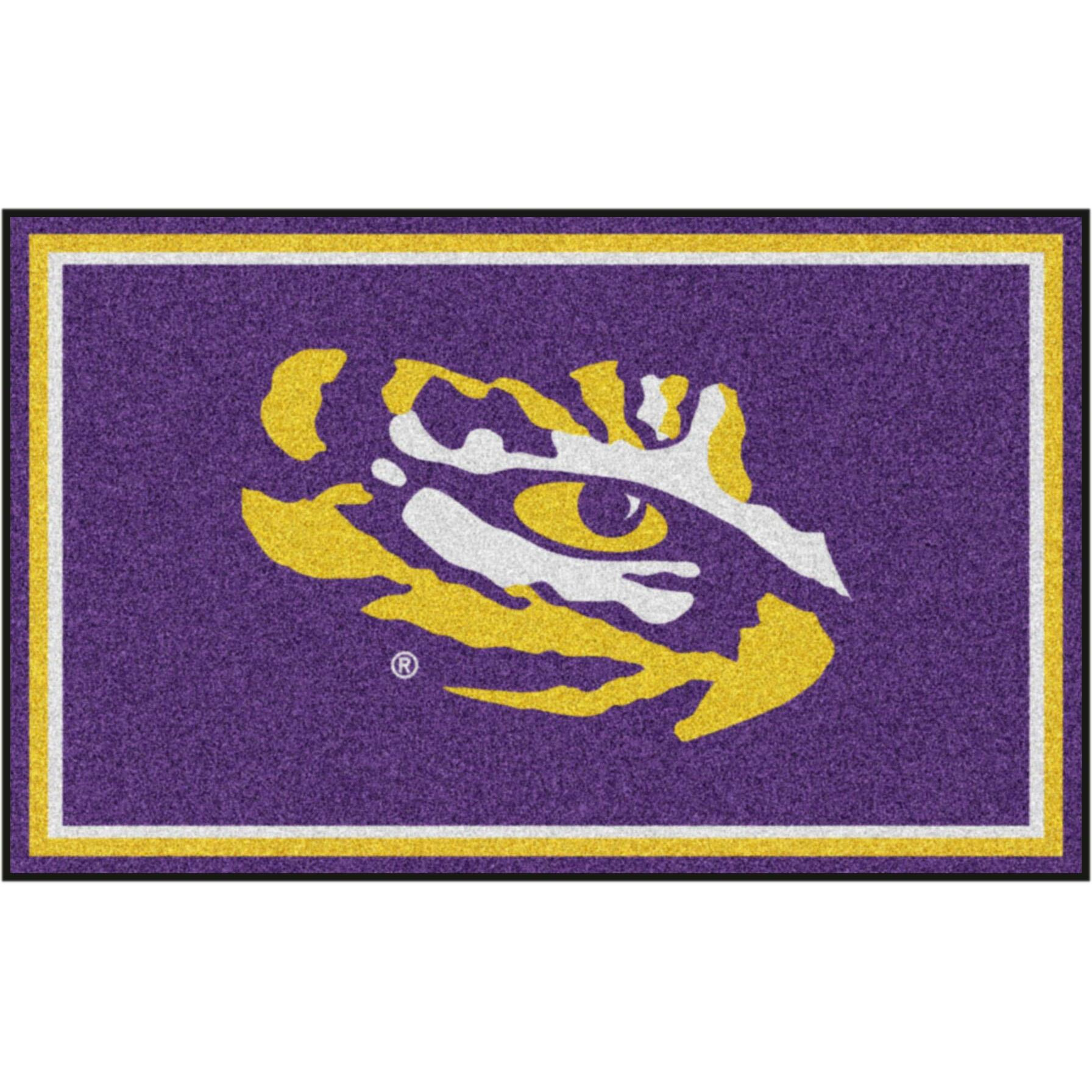 Collegiate Louisiana State Novelty Mat Size 4' x 6'