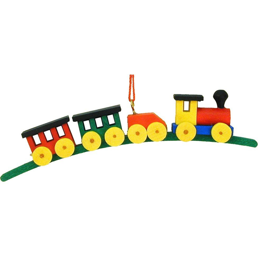 CHRISTIAN ULBRICHT 10-0036 Ornament-Train Medium Size.75 H x .75  W x 4.25  D, White