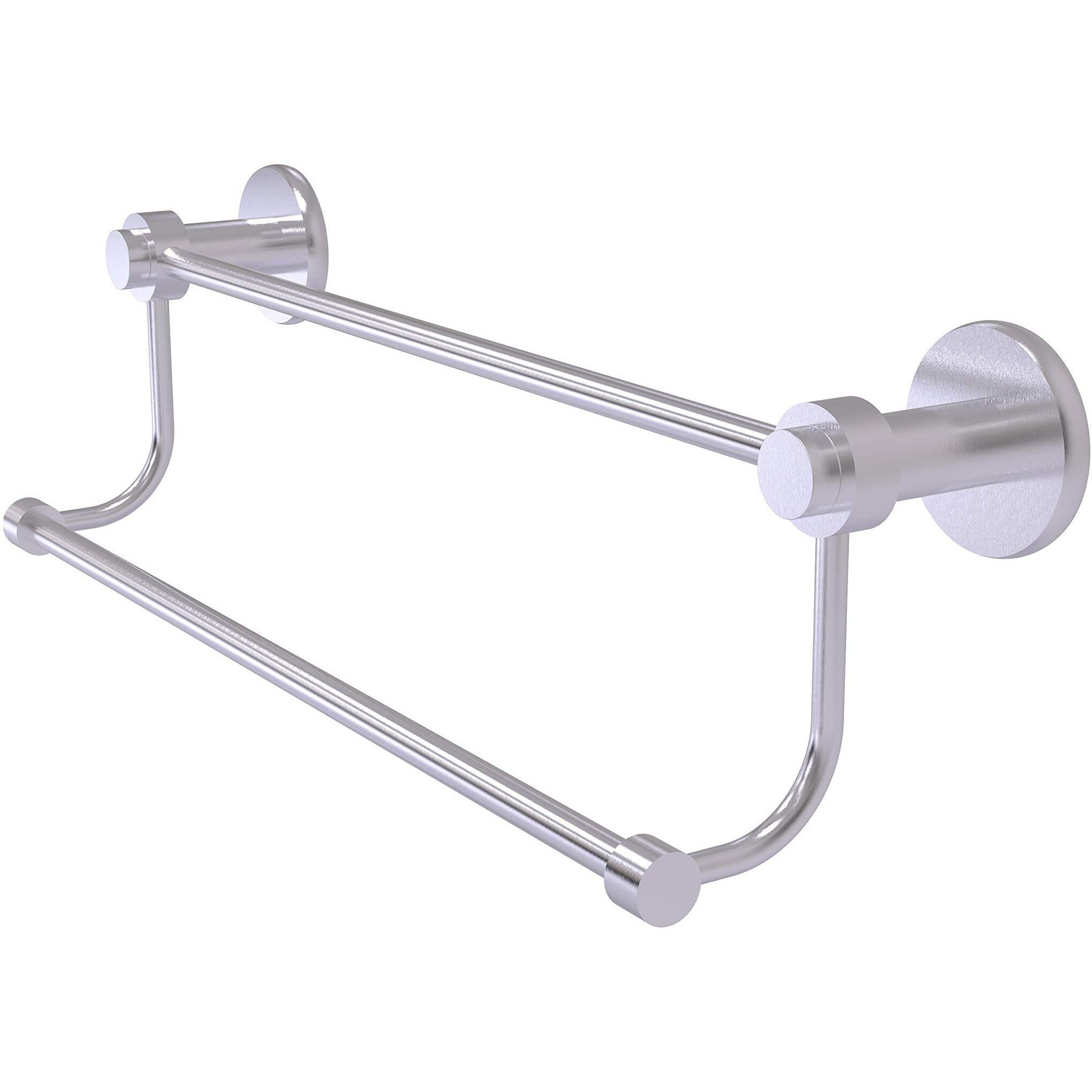 Universal Wall Mounted Standard Double Towel Bar Length 36 , Finish Satin Chrome