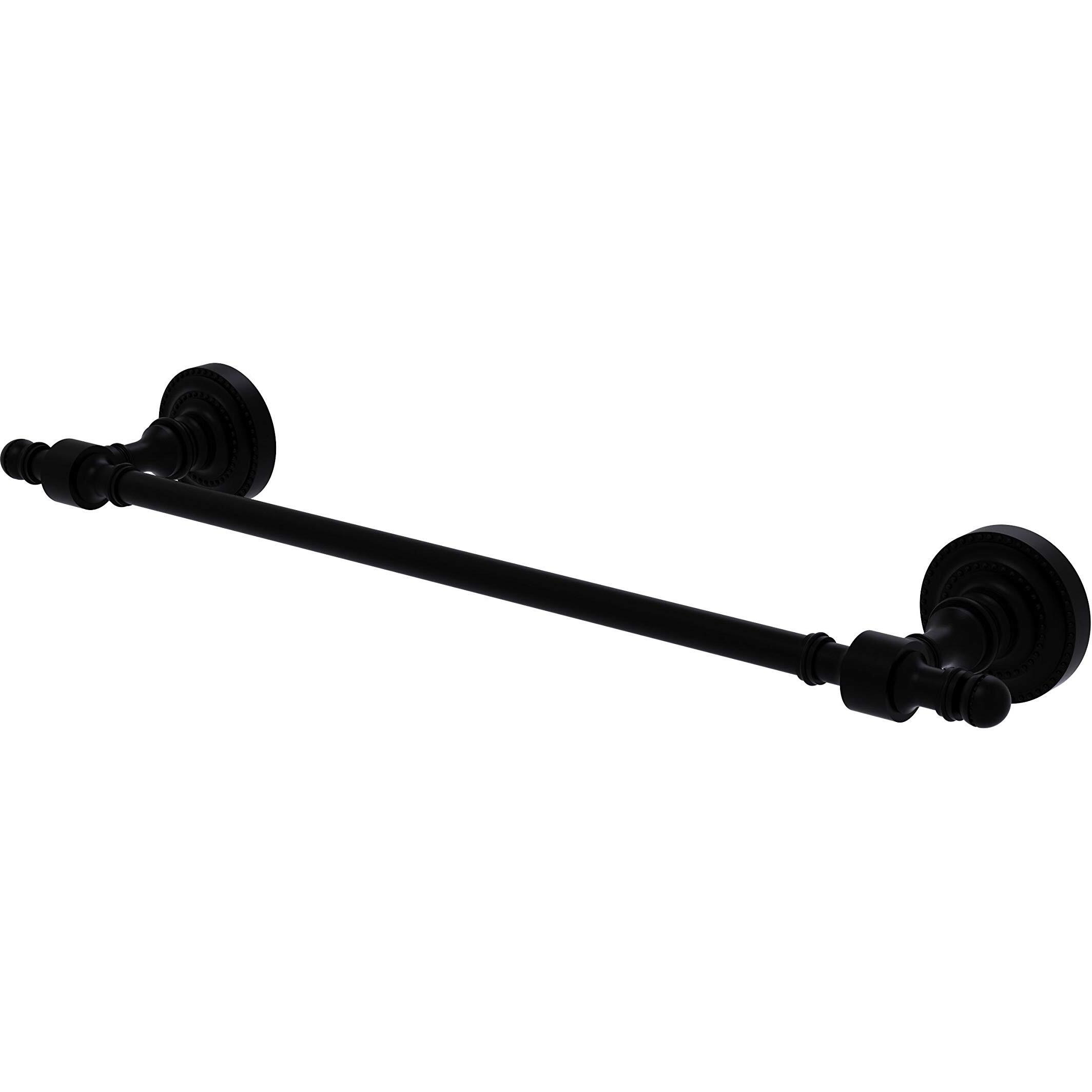 Allied Brass RD-31/24 Retro Dot Collection 24 Inch Towel Bar, Matte Black