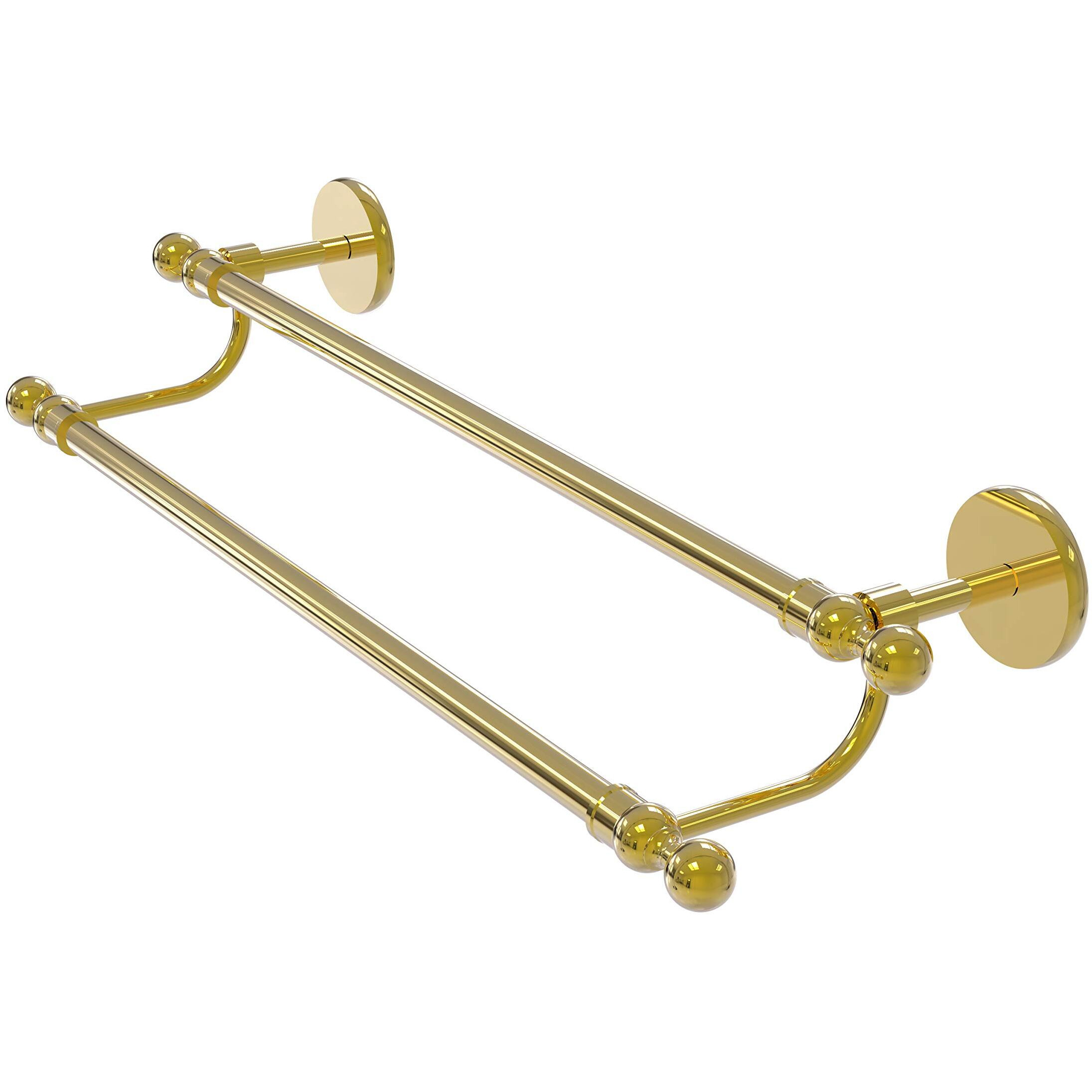 Allied Brass 1072/30 Skyline Collection 30 Inch Double Towel Bar, Polished Brass