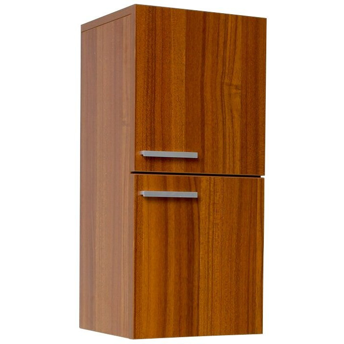 Fresca Bath Bathroom Linen Side Cabinet ith 2 Storage Area, Teak