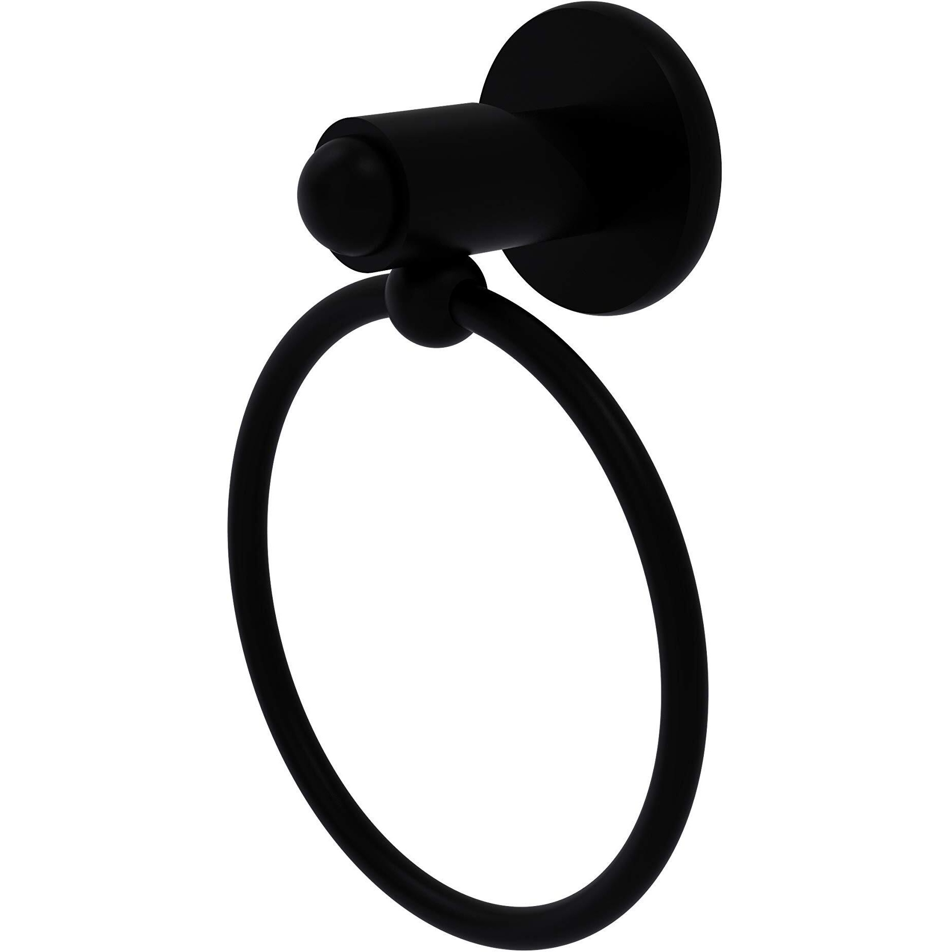 Allied Brass SH-16 Soho Collection Towel Ring, Matte Black