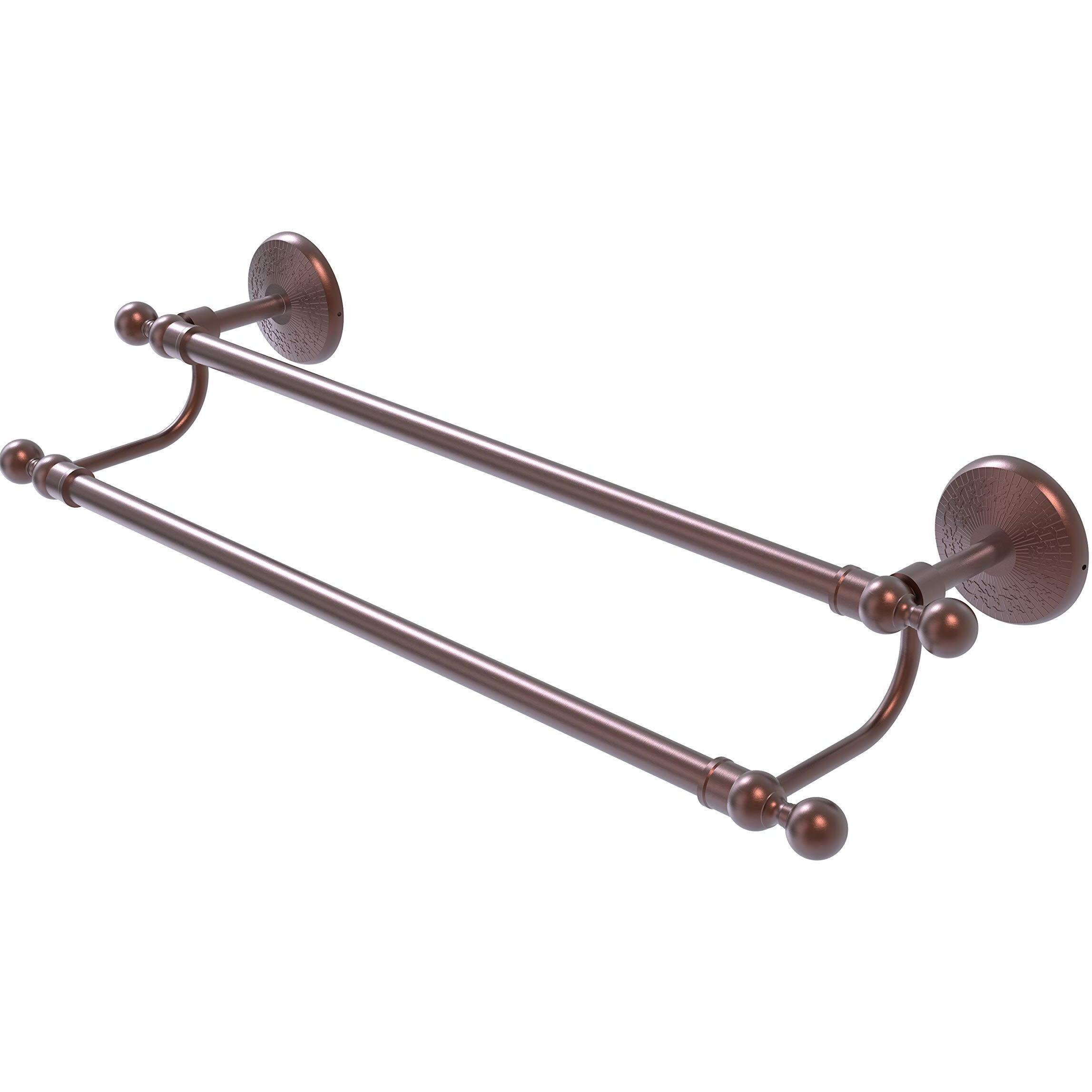 Allied Brass MC-72/36 Monte Carlo Collection 36 Inch Double Towel Bar, Antique Copper