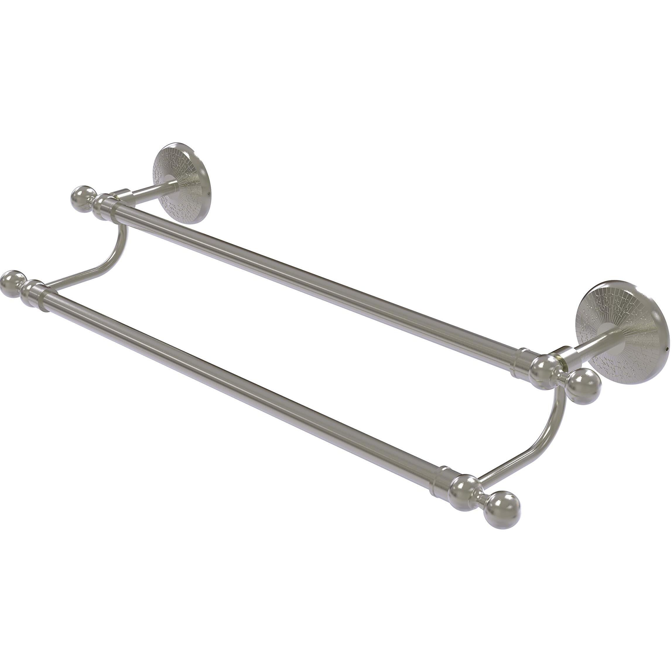 Allied Brass MC-72/18 Monte Carlo Collection 18 Inch Double Towel Bar, Satin Nickel