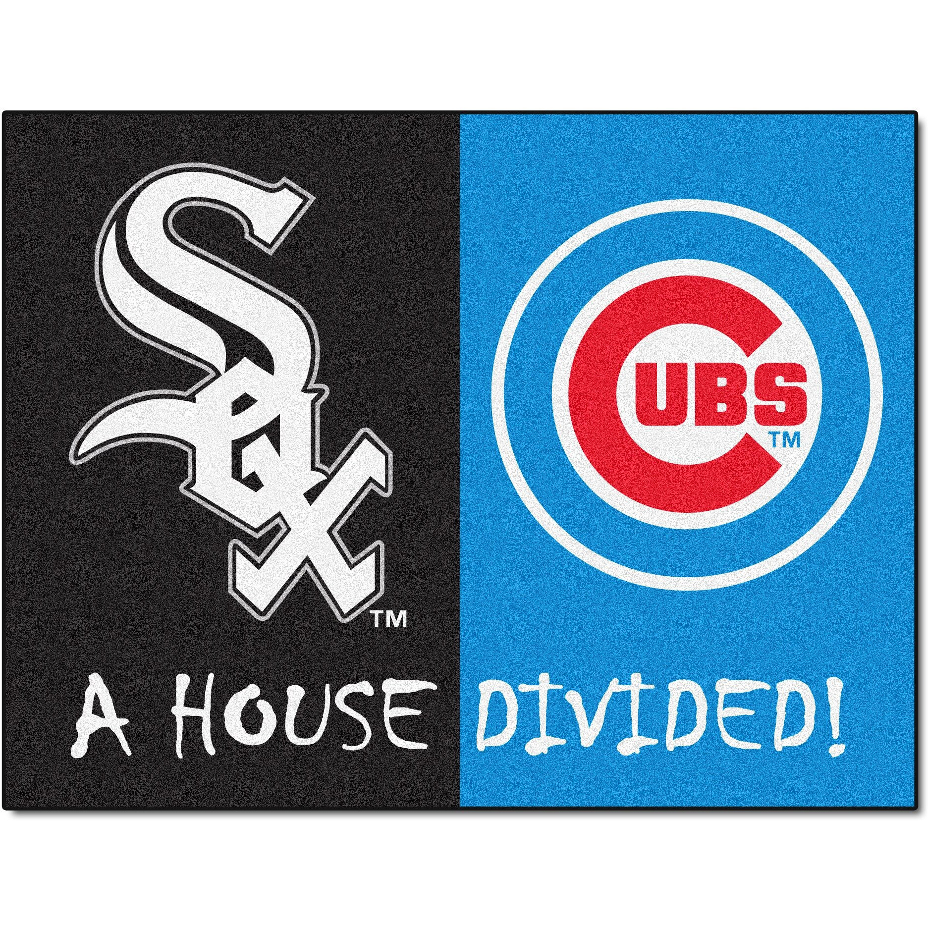 MLB House Divided - White Sox / Cubs House Divided Rug