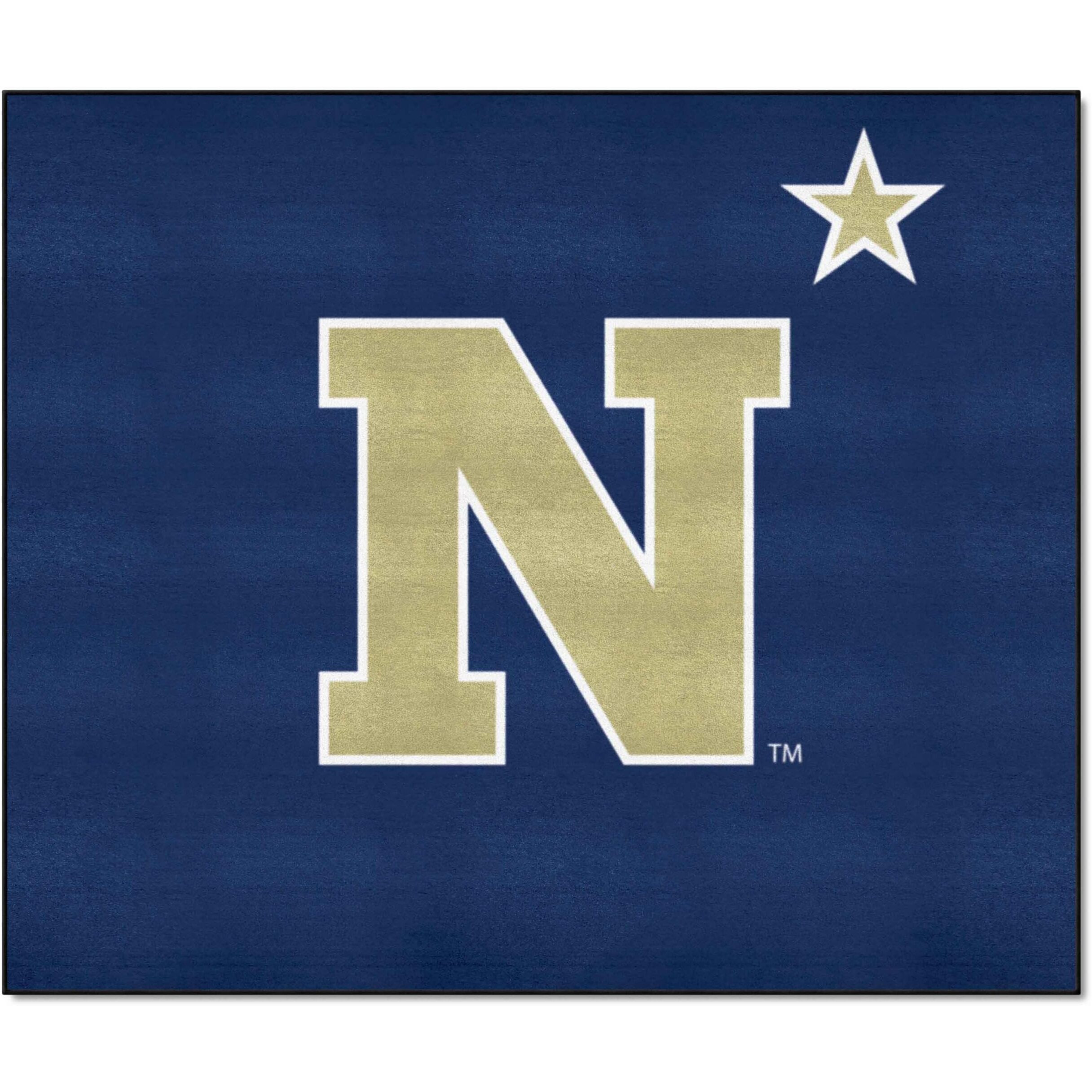 FANMATS 3541 Navy Midshipmen Tailgater Rug - 5ft. x 6ft. Sports Fan Area Rug, Home Decor Rug and Tailgating Mat