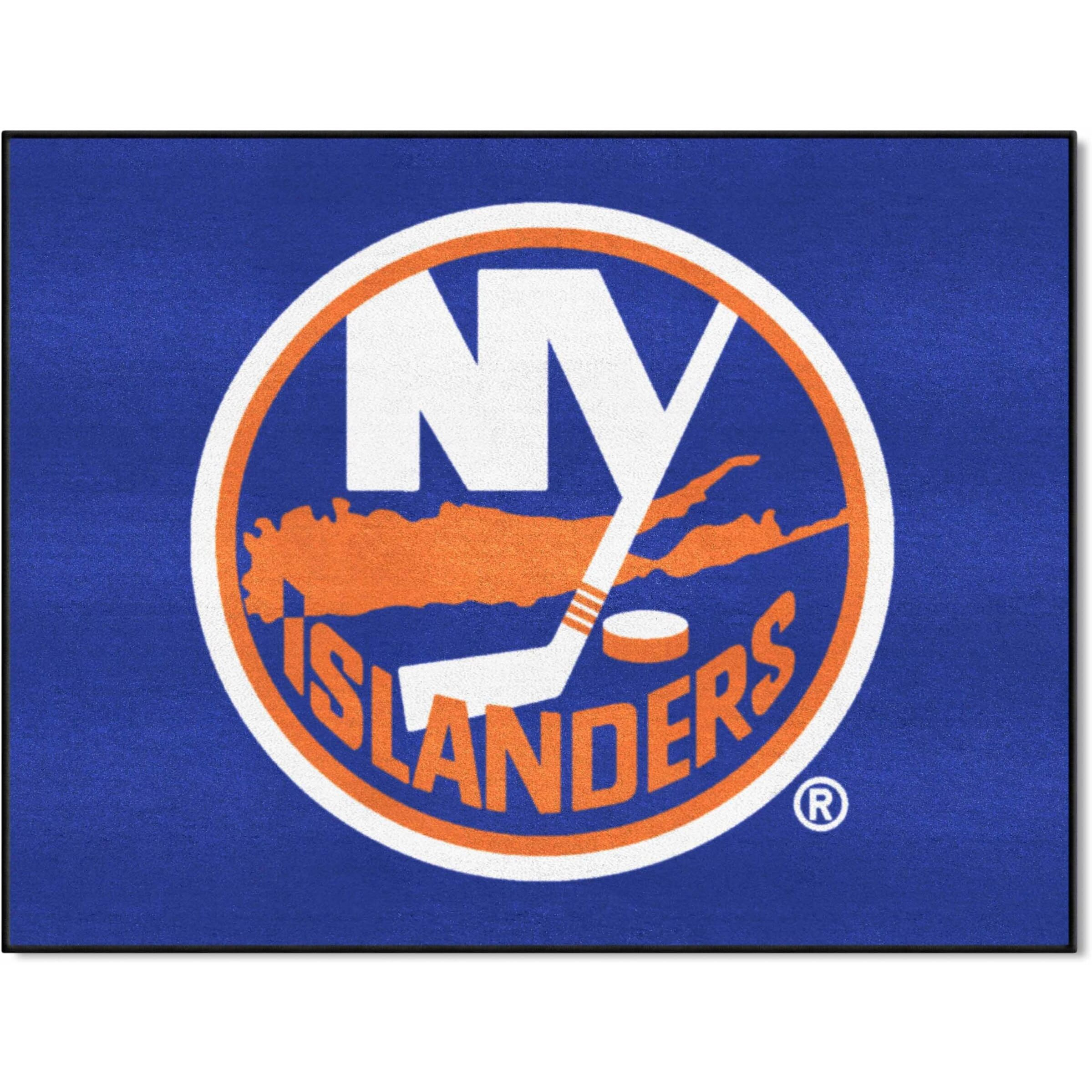 FANMATS 10459 NHL - New York Islanders All-Star Mat | Blue | 33.75 x42.5  | NY Islanders Circle Logo