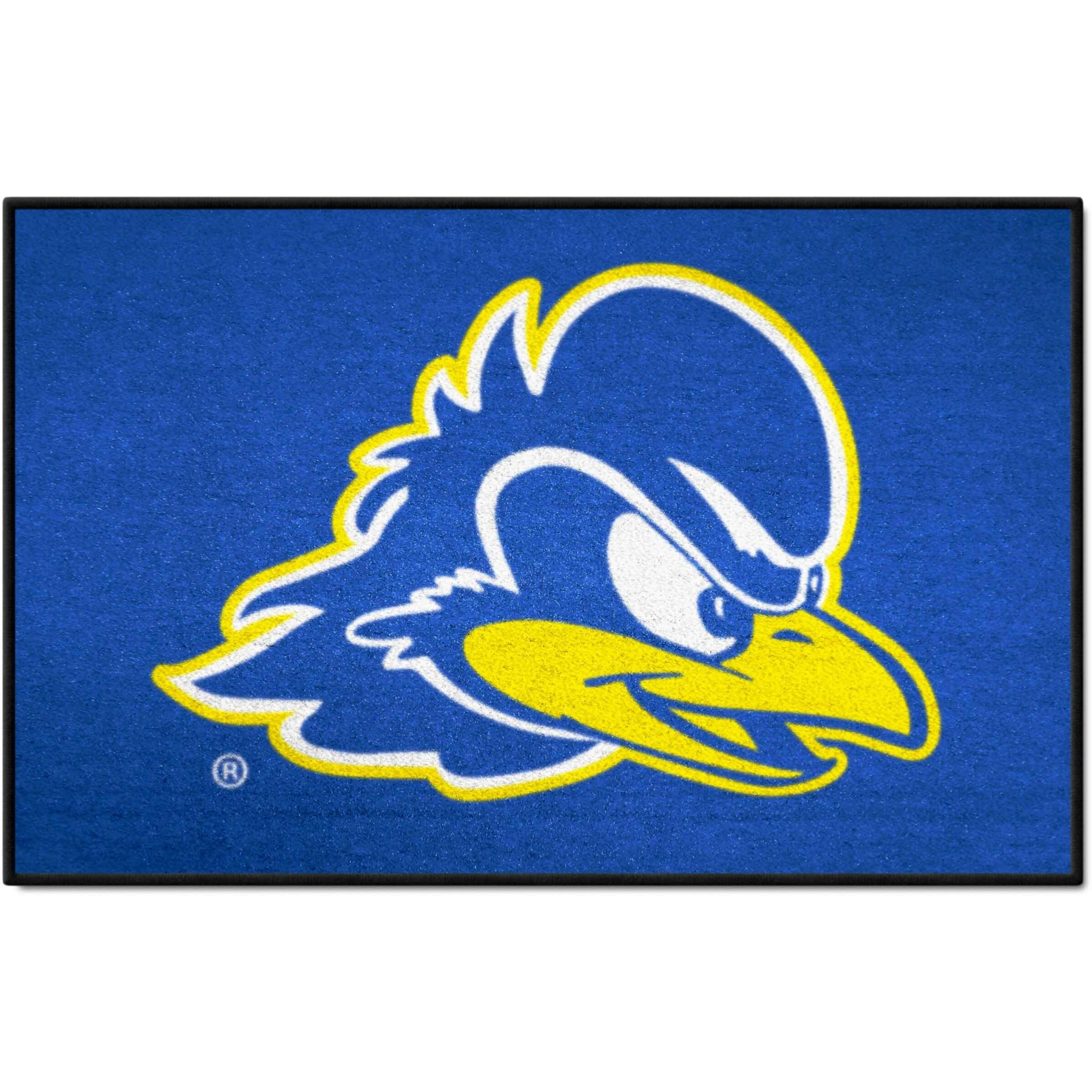 FANMATS NCAA University of Delaware Fightin' Blue Hens Nylon Face Starter Rug , 19 x30