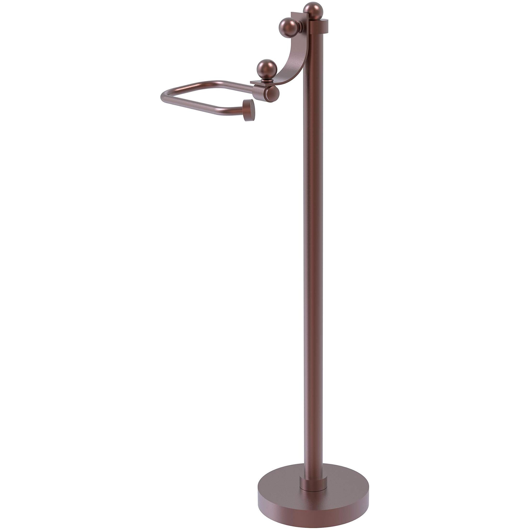 Allied Brass TS-27-CA Free European Style Holder Toilet Tissue Stand, 26-Inch, Antique Copper