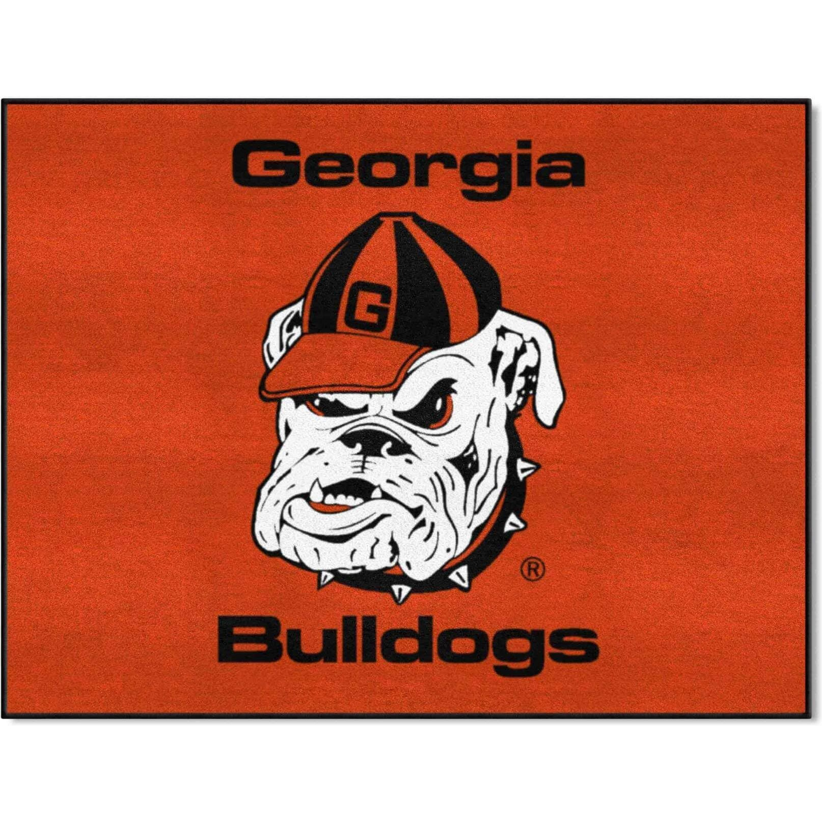 NCAA Novelty Starter Mat Size 2'10  x 3'8.5 , NCAA Team Georgia - Bulldogs