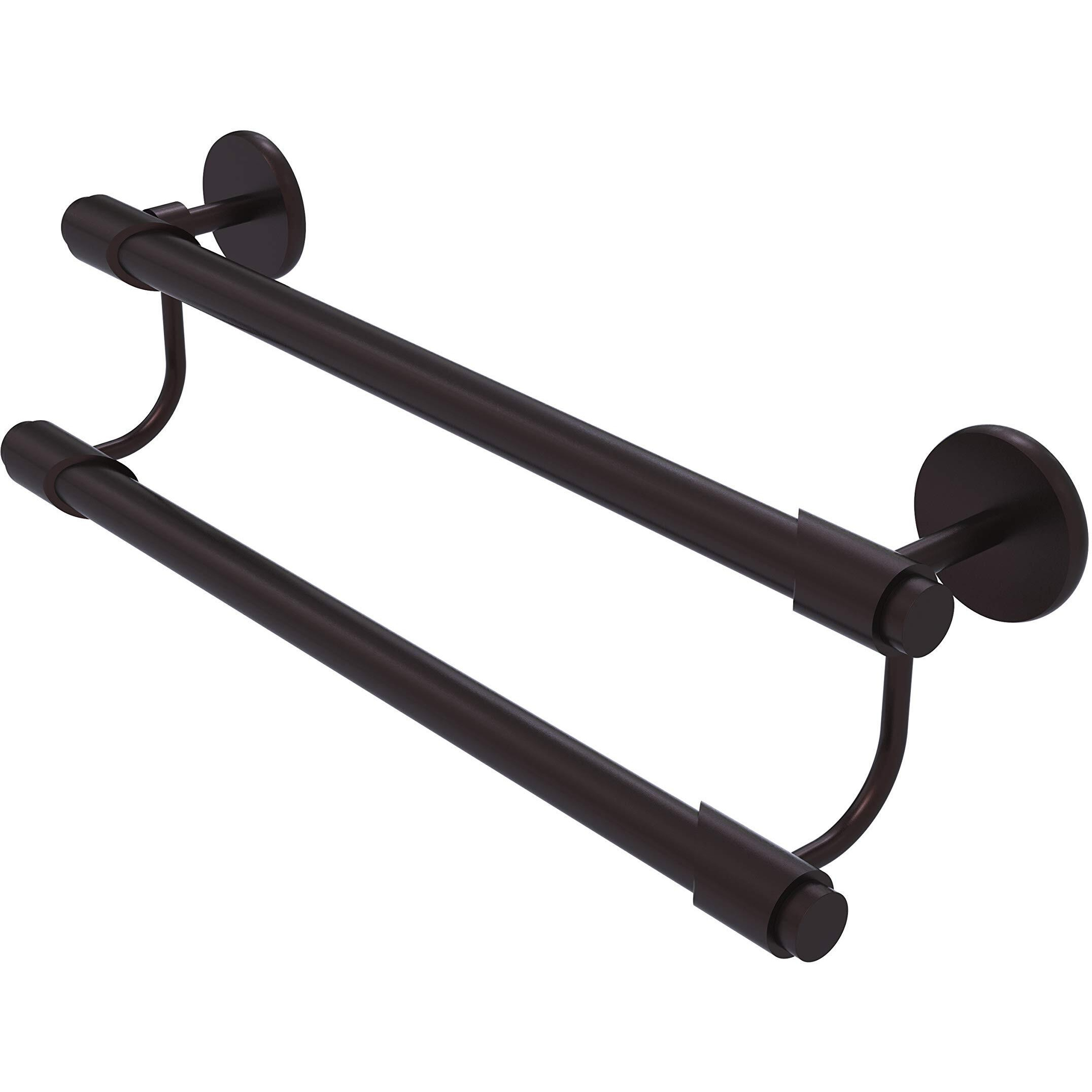 Allied Brass TR-72/24 Tribecca Collection 24 Inch Double Towel Bar, Antique Bronze