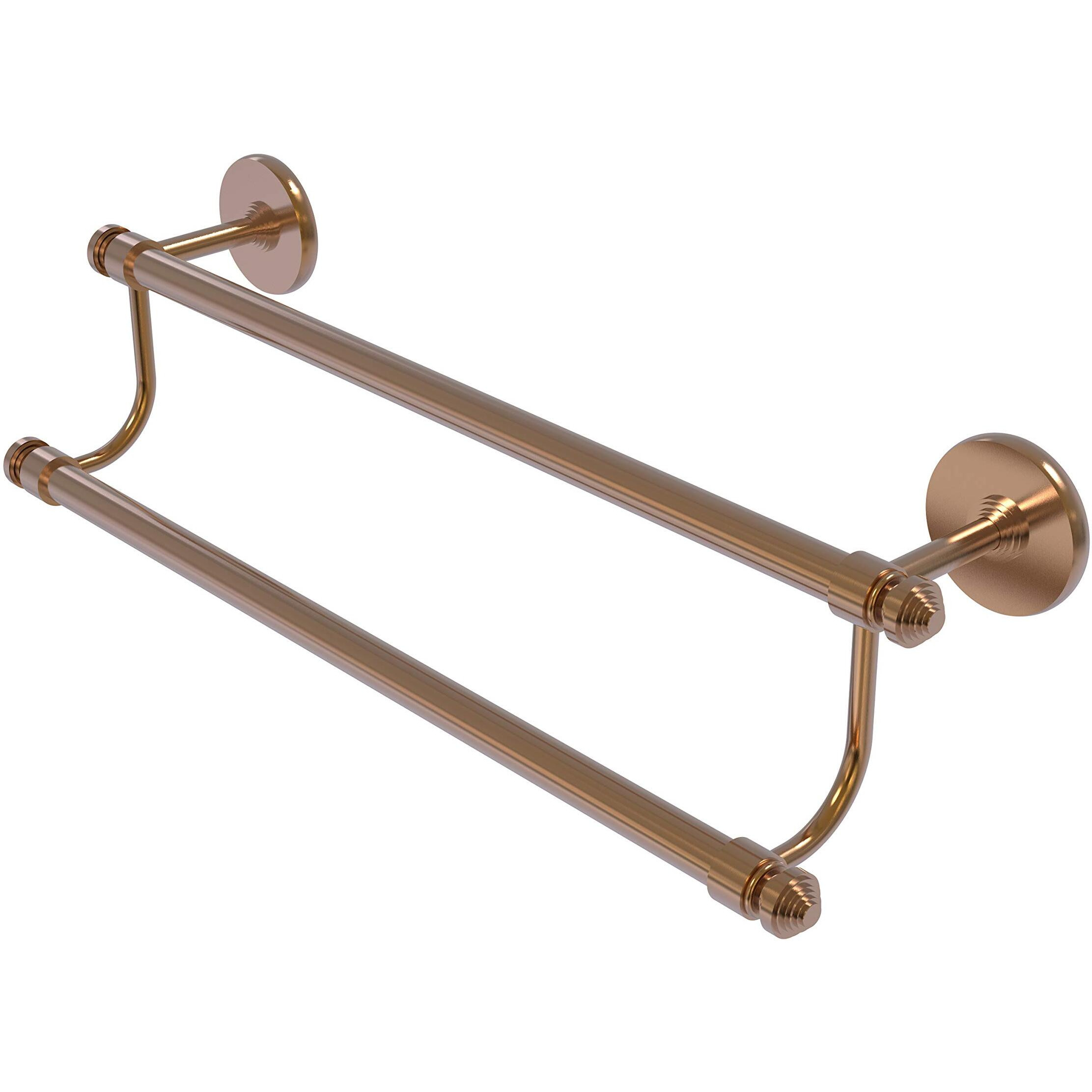 Allied Brass SB-72/18 Southbeach Collection 18 Inch Double Towel Bar, Brushed Bronze