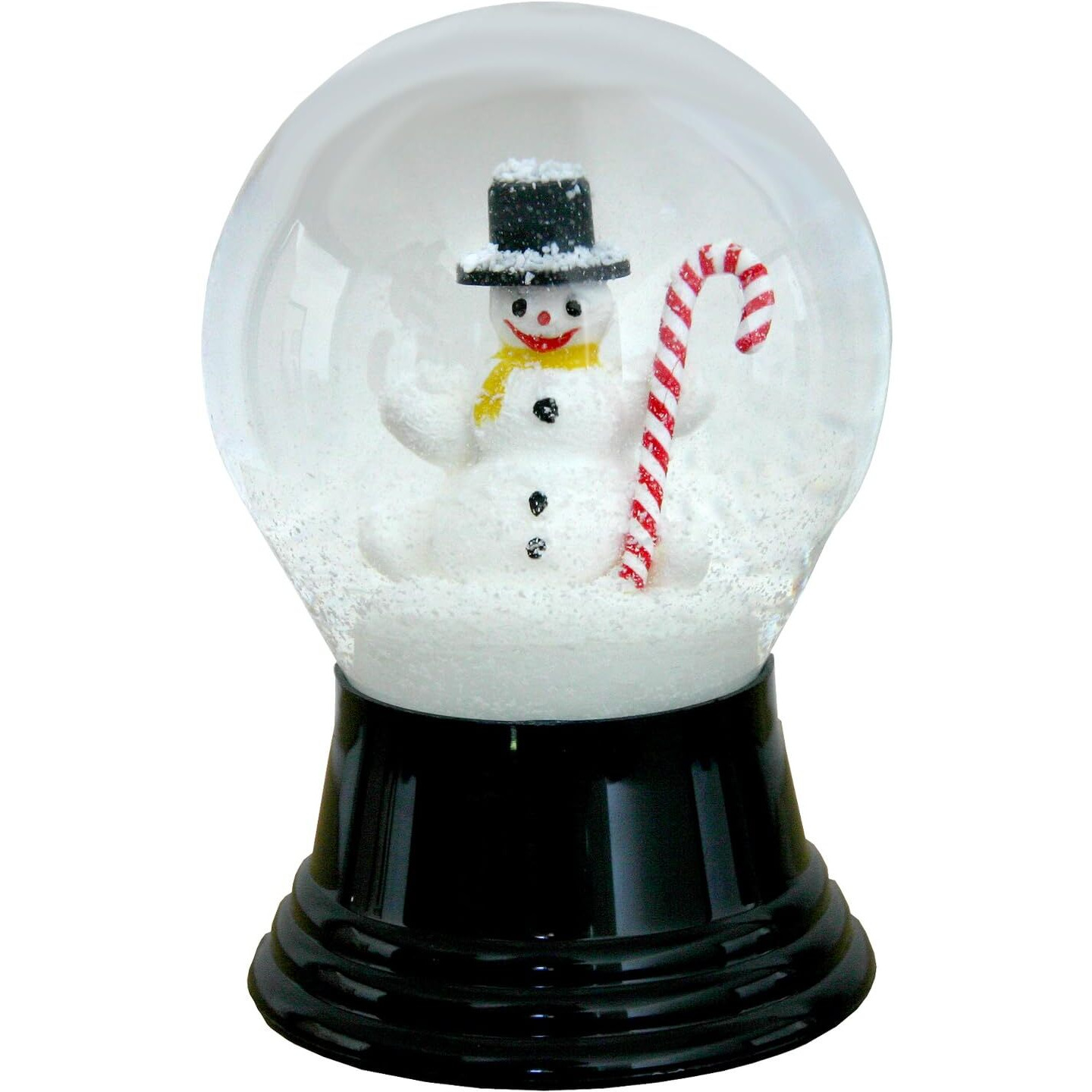 Alexander Taron Importer PR1476 Perzy Snowglobe, Medium Snowman with Canycane-5  H W x 3  D, 5  x 3  x 3 , White