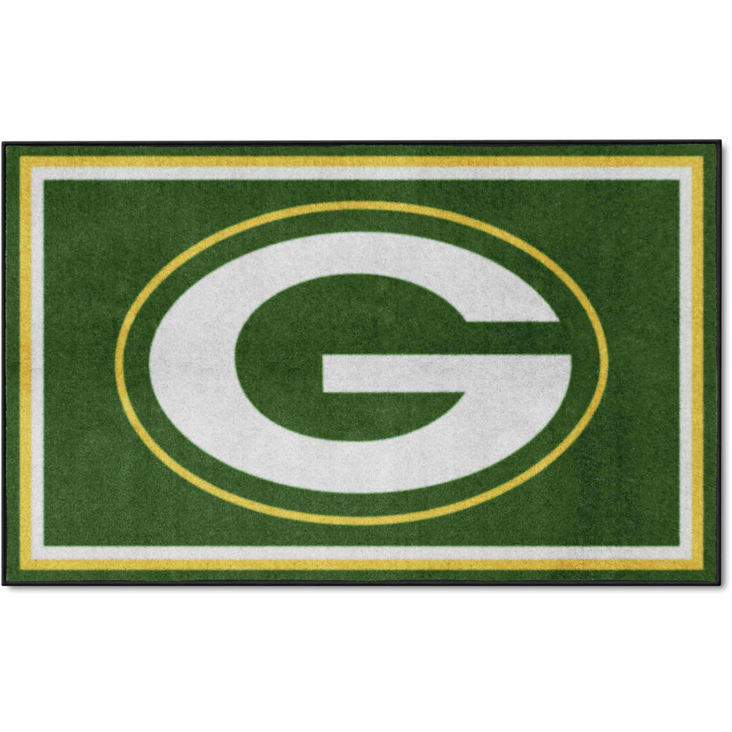 FANMATS 6577 Green Bay Packers 4ft. x 6ft. Plush Area Rug