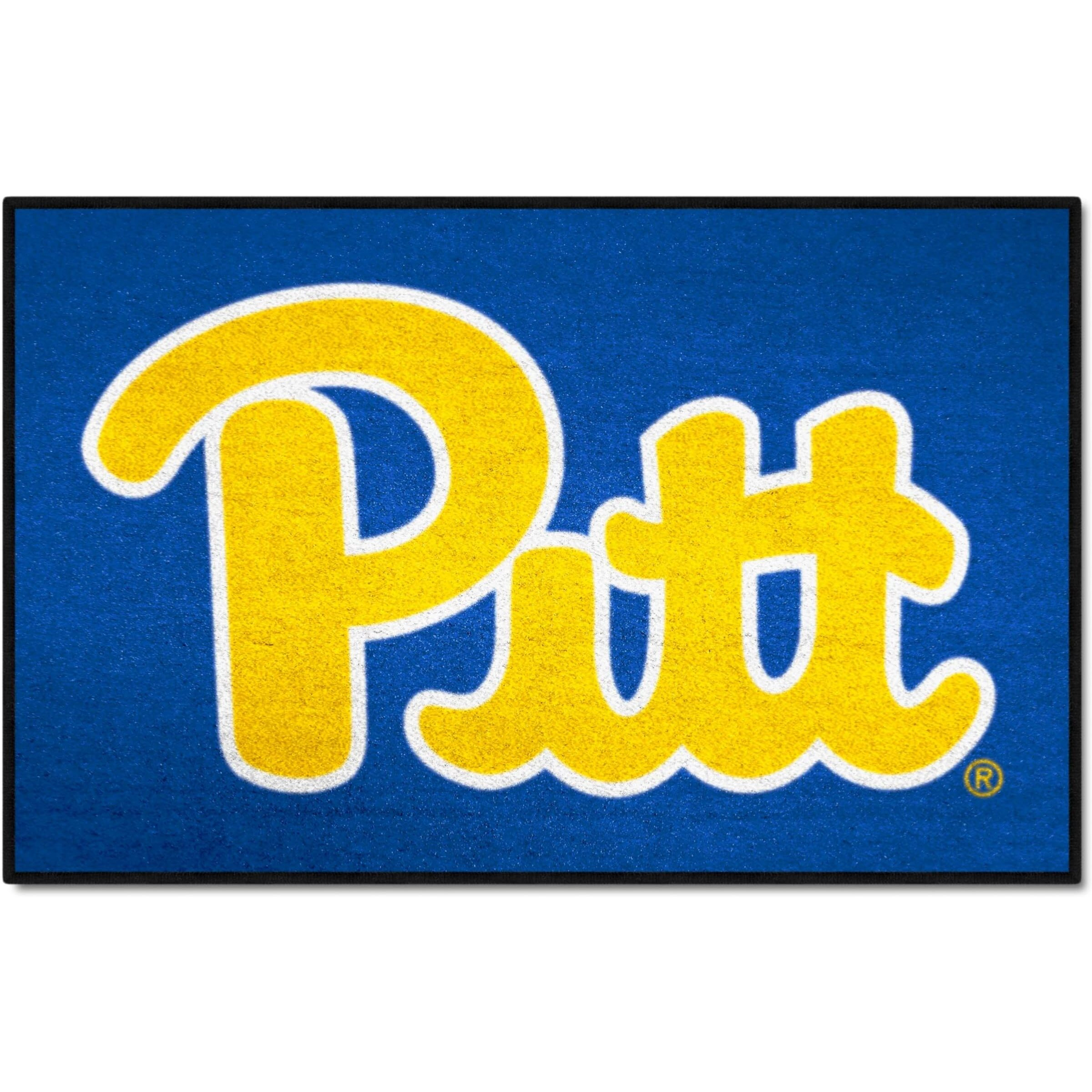 FANMATS 1712 Pitt Panthers Starter Mat Accent Rug - 19in. x 30in. | Sports Fan Home Decor Rug and Tailgating Mat