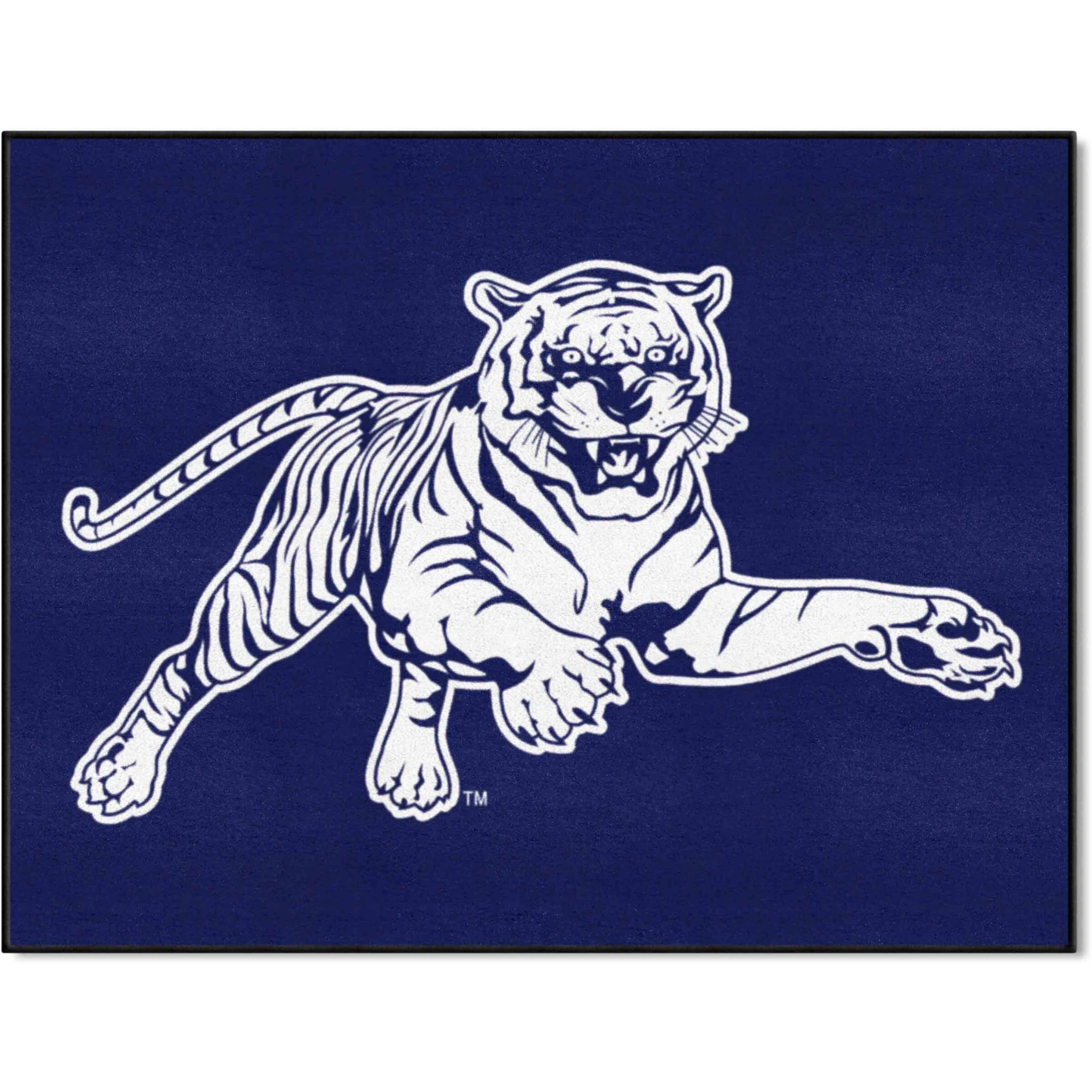 FANMATS 3989 Jackson State University All-Star Mat | Navy | 33.75 x42.5  | Tiger Logo