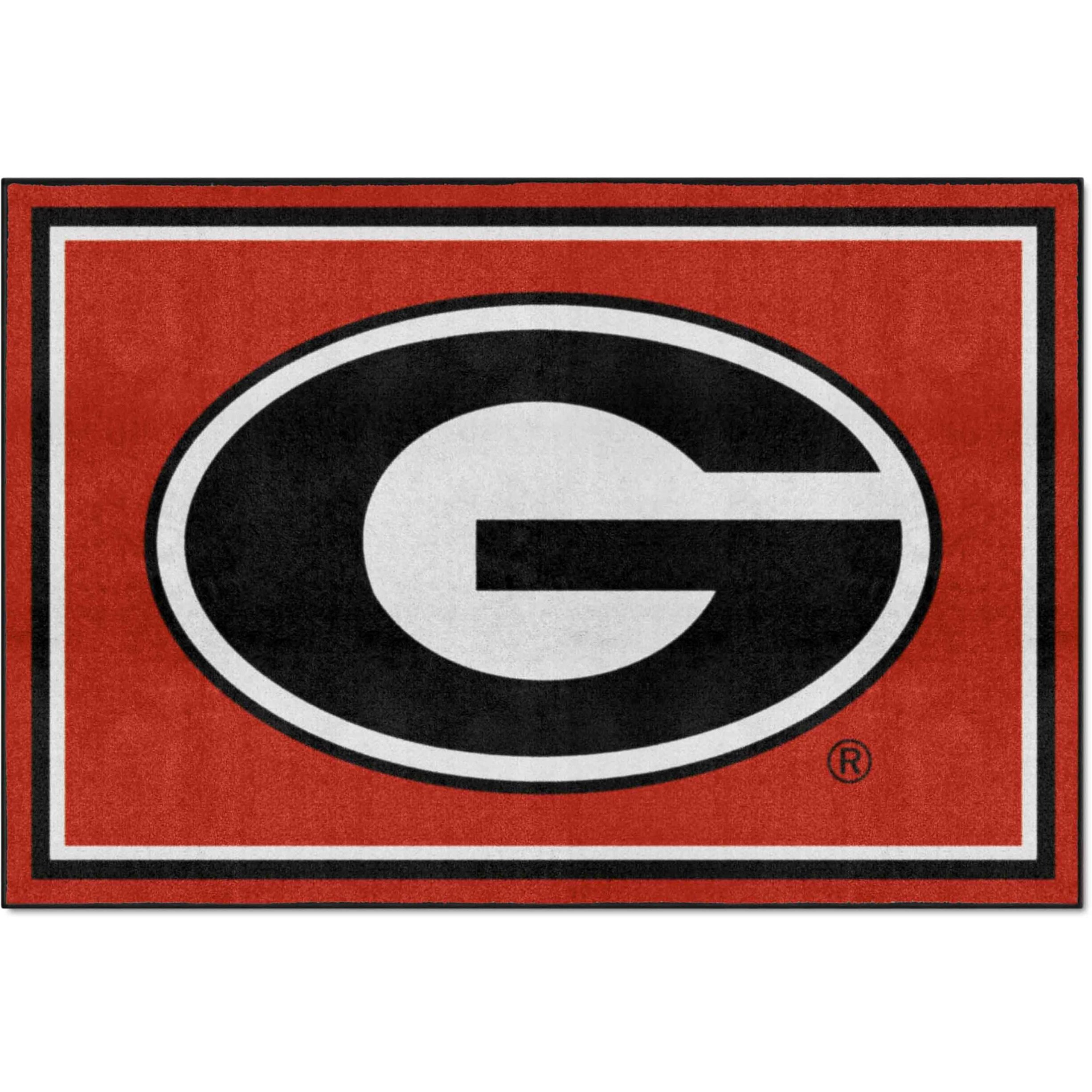 FANMATS - 6261 NCAA University of Georgia Bulldogs Nylon Face 5X8 Plush Rug