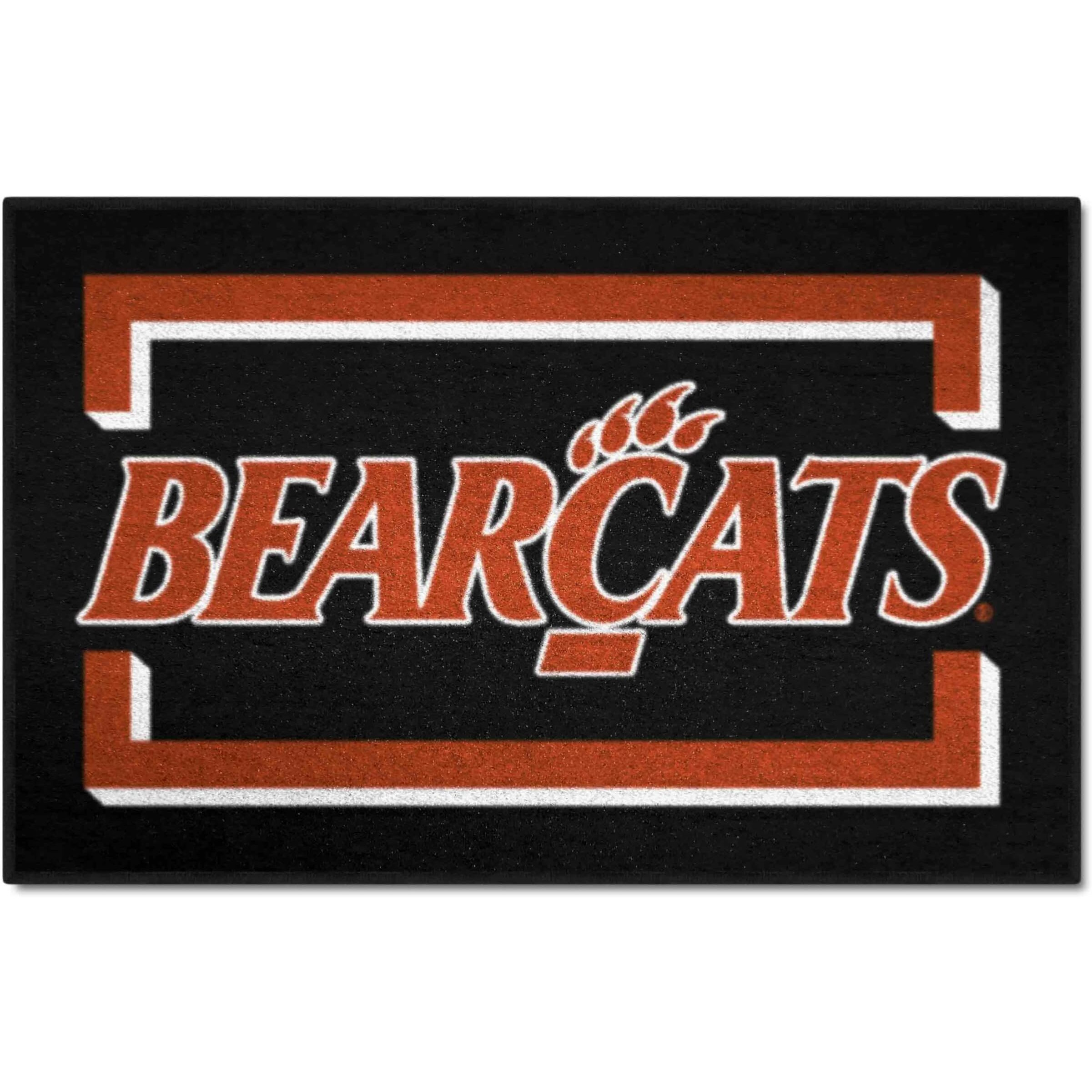 FANMATS 5881 NCAA - Cincinnati Bearcats Starter Accent Rug - 19in. x 30in. | Sports Fan Home Decor Rug and Tailgating Mat -  Bearcats  Wordmark