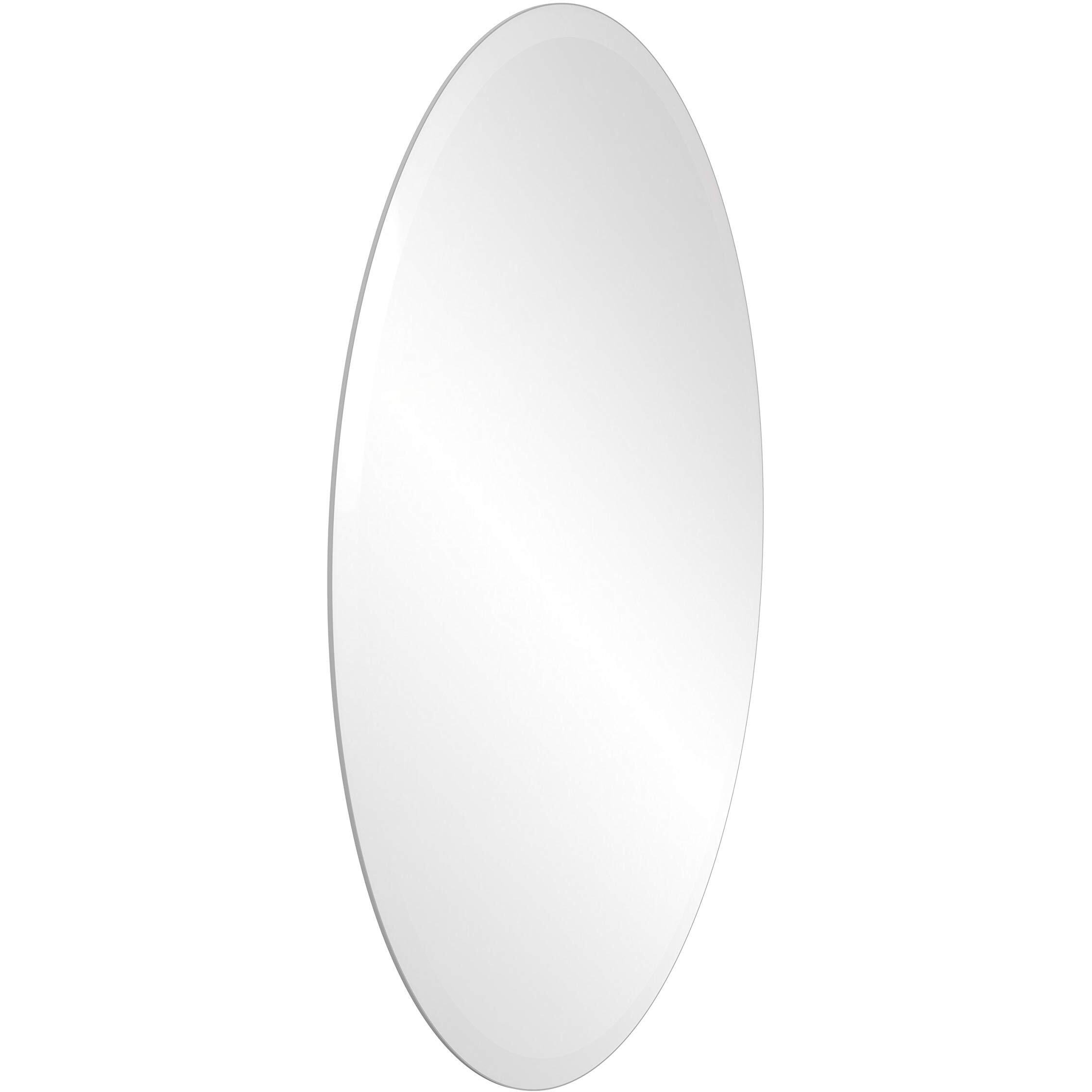 Allied Brass Frameless Oval Mounted Wall Mirror, Unknown