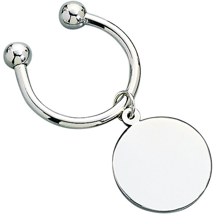 Creative Gifts Disc Key Chain in Nickel Plated