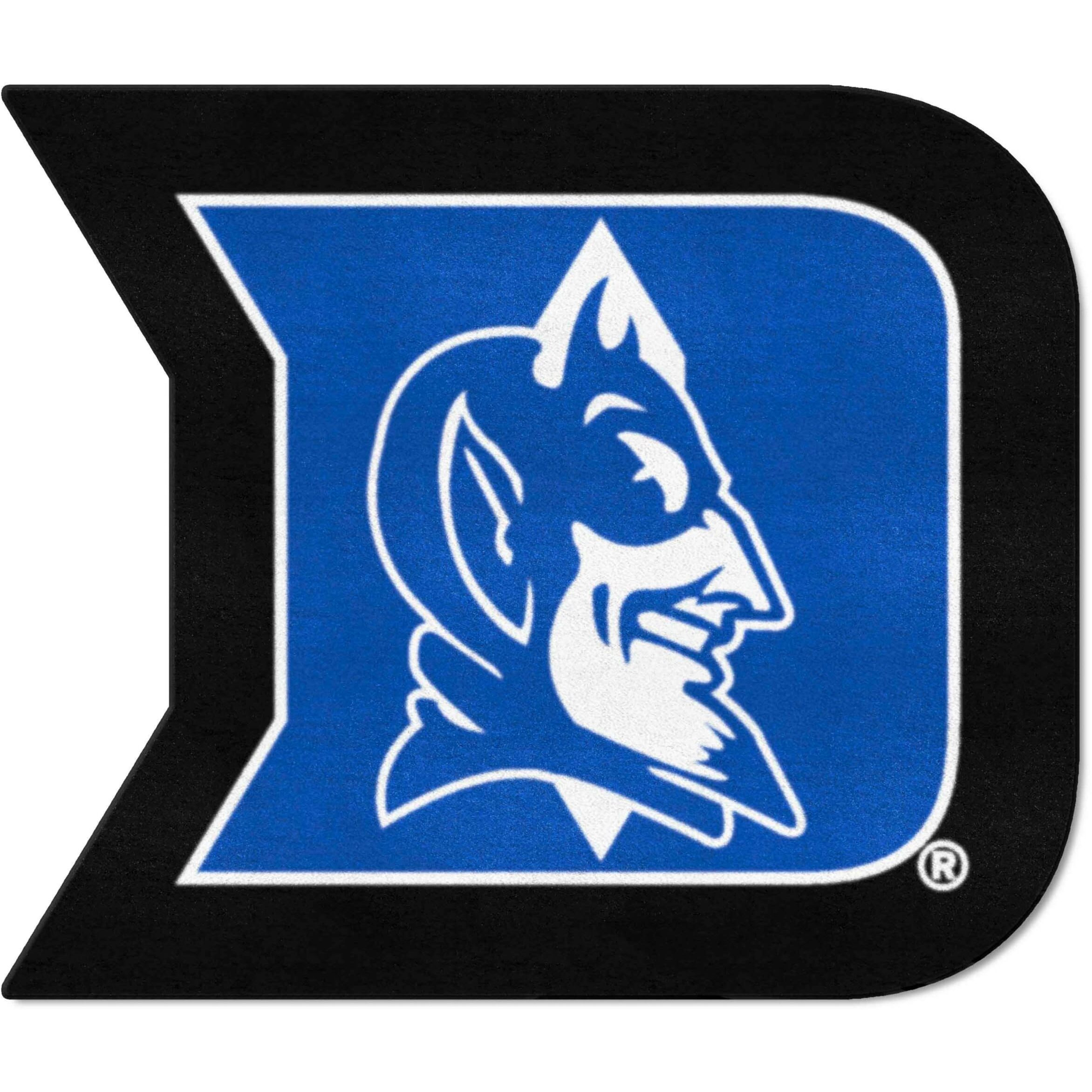 Fanmats 7925 Duke University Blue Devils Nylon Mascot Shaped Rug