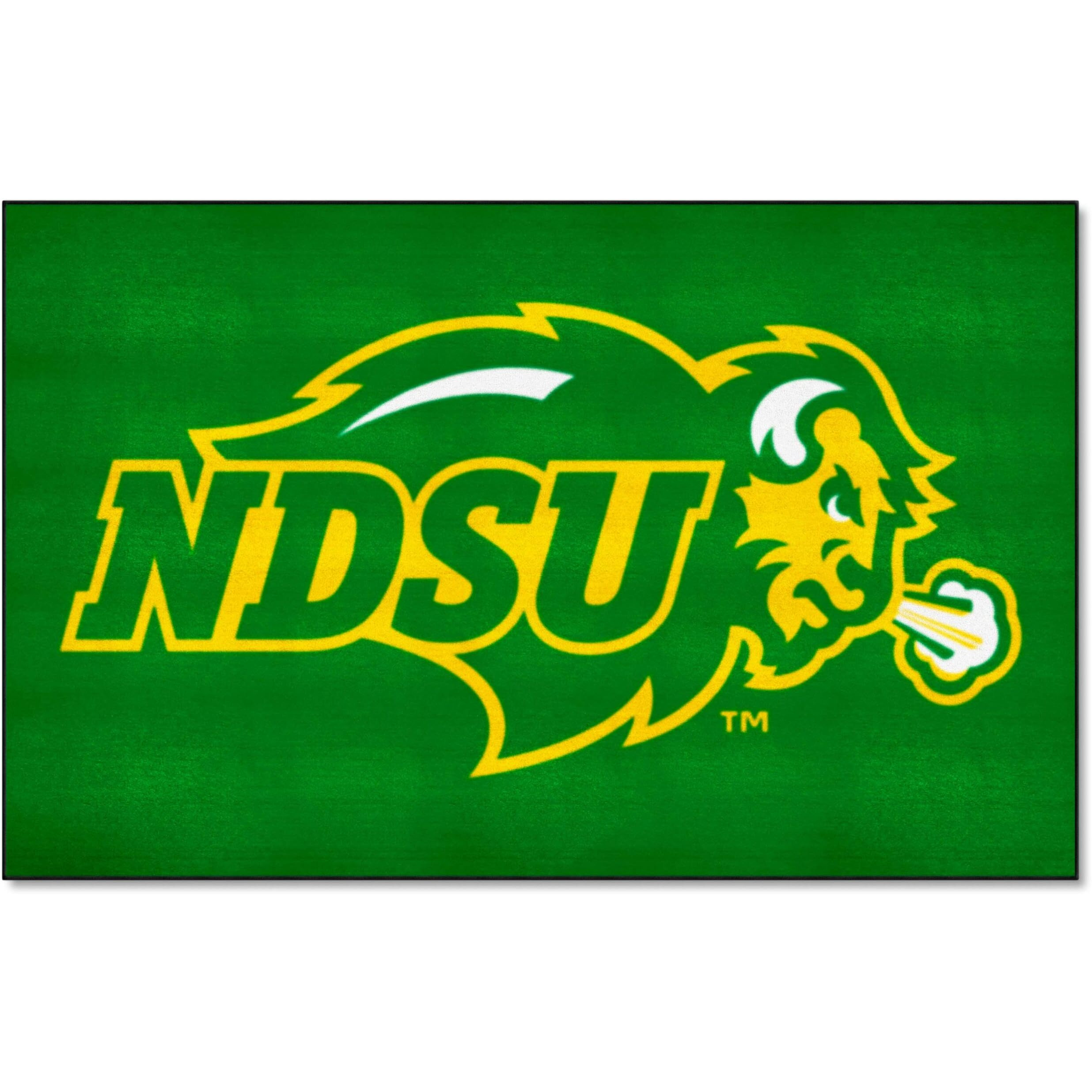 FANMATS 145 North Dakota State Bison Ulti-Mat Rug - 5ft. x 8ft. | Sports Fan Area Rug, Home Decor Rug and Tailgating Mat