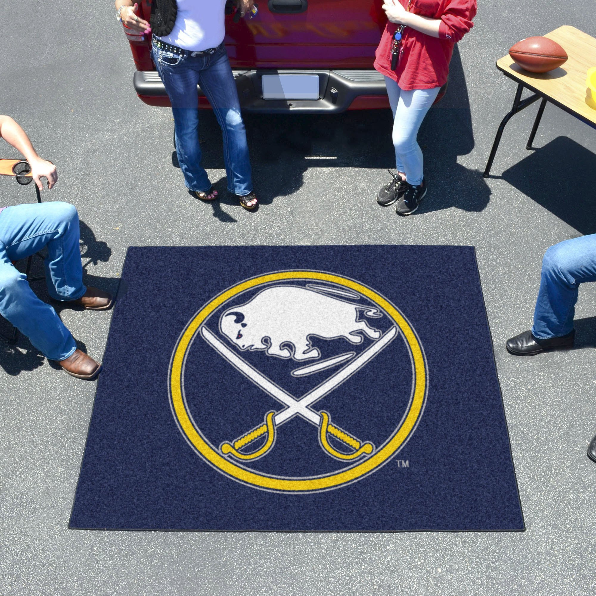 FANMATS NHL Buffalo Sabres Nylon Face Tailgater Rug, 60 72