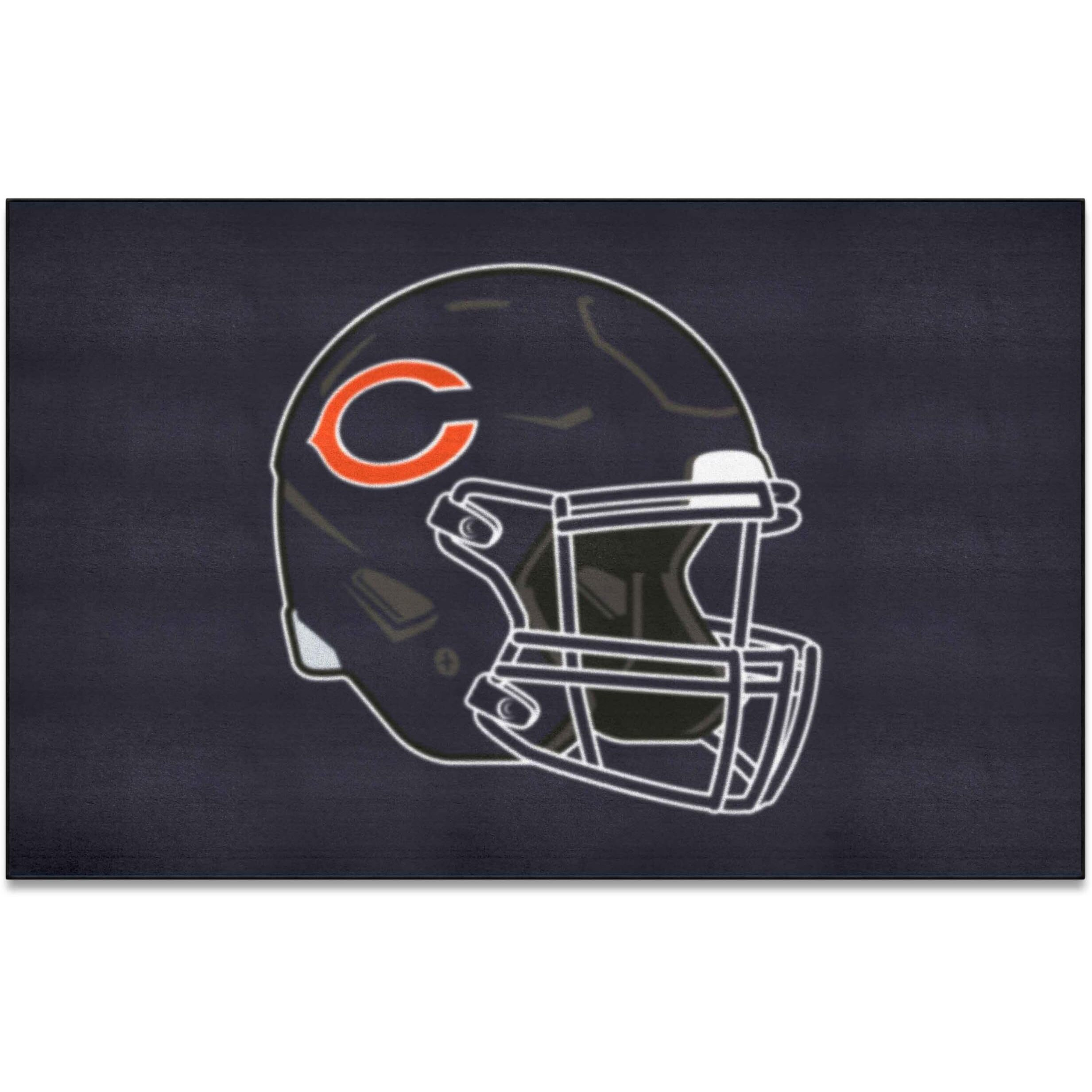 FANMATS 5715 Chicago Bears Ulti-Mat Rug - 5ft. x 8ft. | Sports Fan Area Rug, Home Decor Rug and Tailgating Mat - Bears Helmet Logo