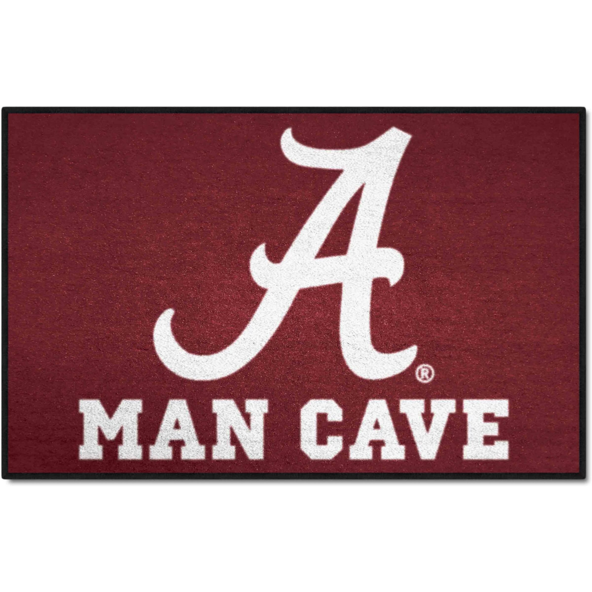 FANMATS 14524 NCAA - Alabama Crimson Tide Man Cave Starter Mat Accent Rug - 19in. x 30in. | Sports Fan Home Decor Rug and Tailgating Mat