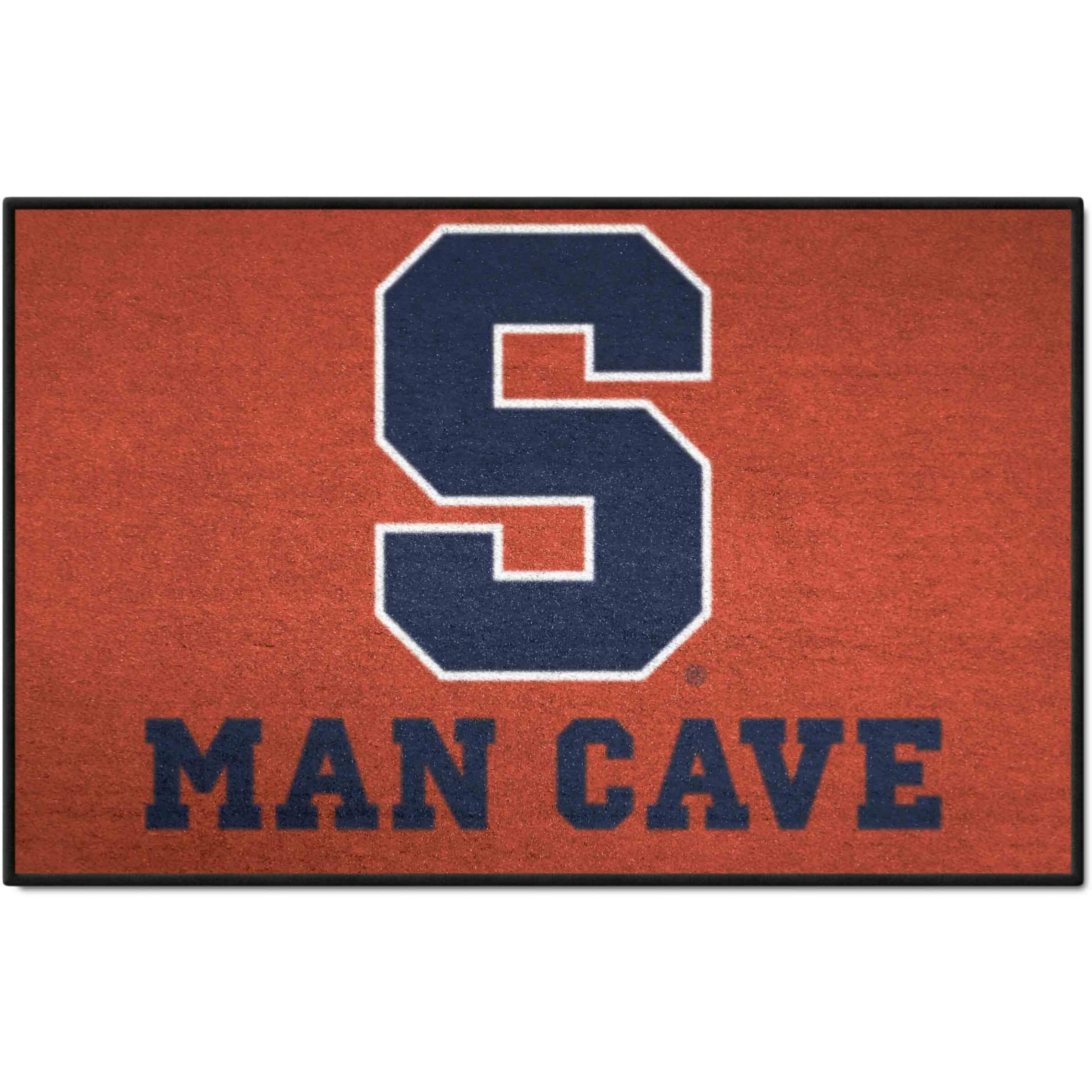 FANMATS 14604 NCAA - Syracuse Orange Man Cave Starter Mat Accent Rug - 19in. x 30in. | Sports Fan Home Decor Rug and Tailgating Mat