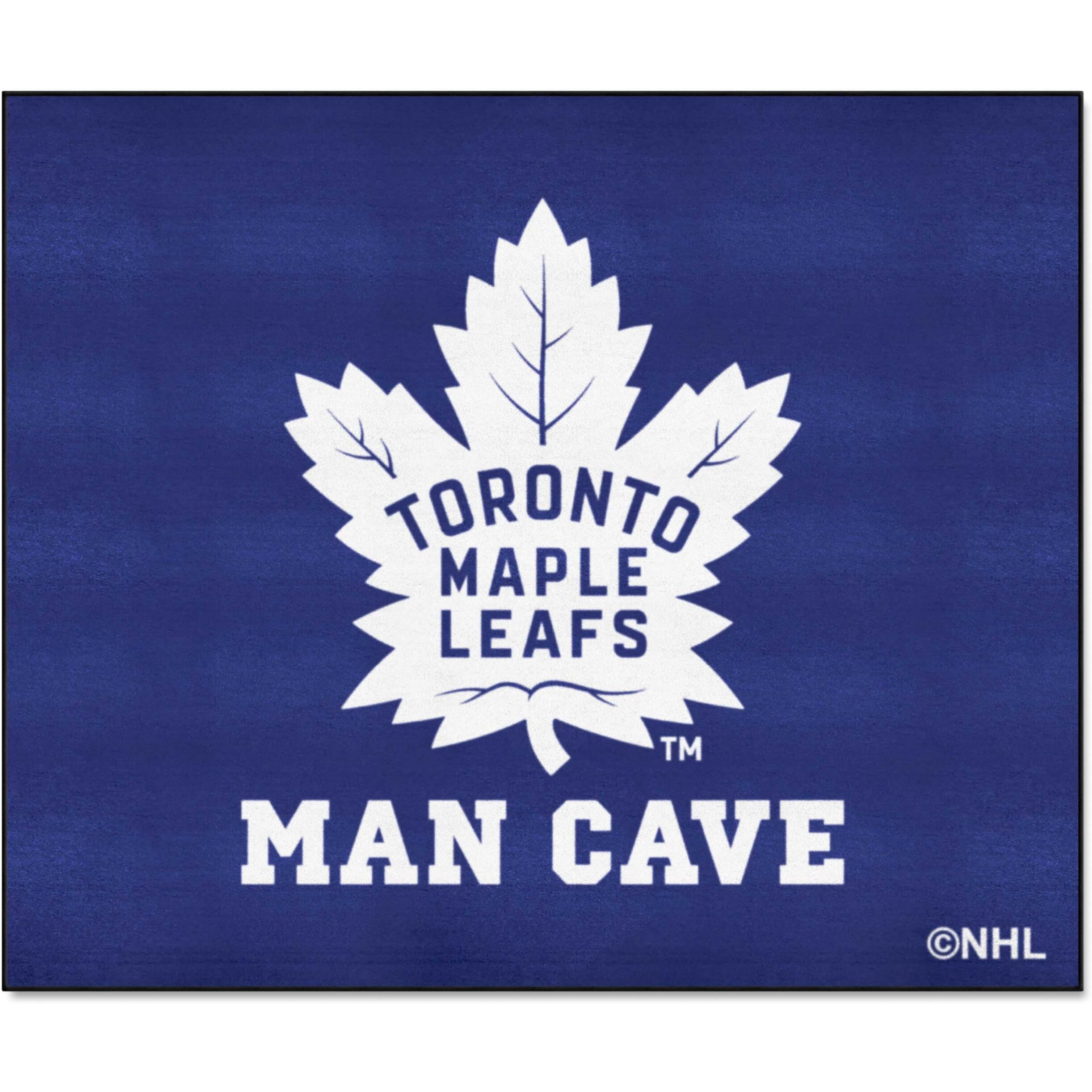 FANMATS 14496 Toronto Maple Leafs Man Cave Tailgater Rug - 5ft. x 6ft. Sports Fan Area Rug, Home Decor Rug and Tailgating Mat