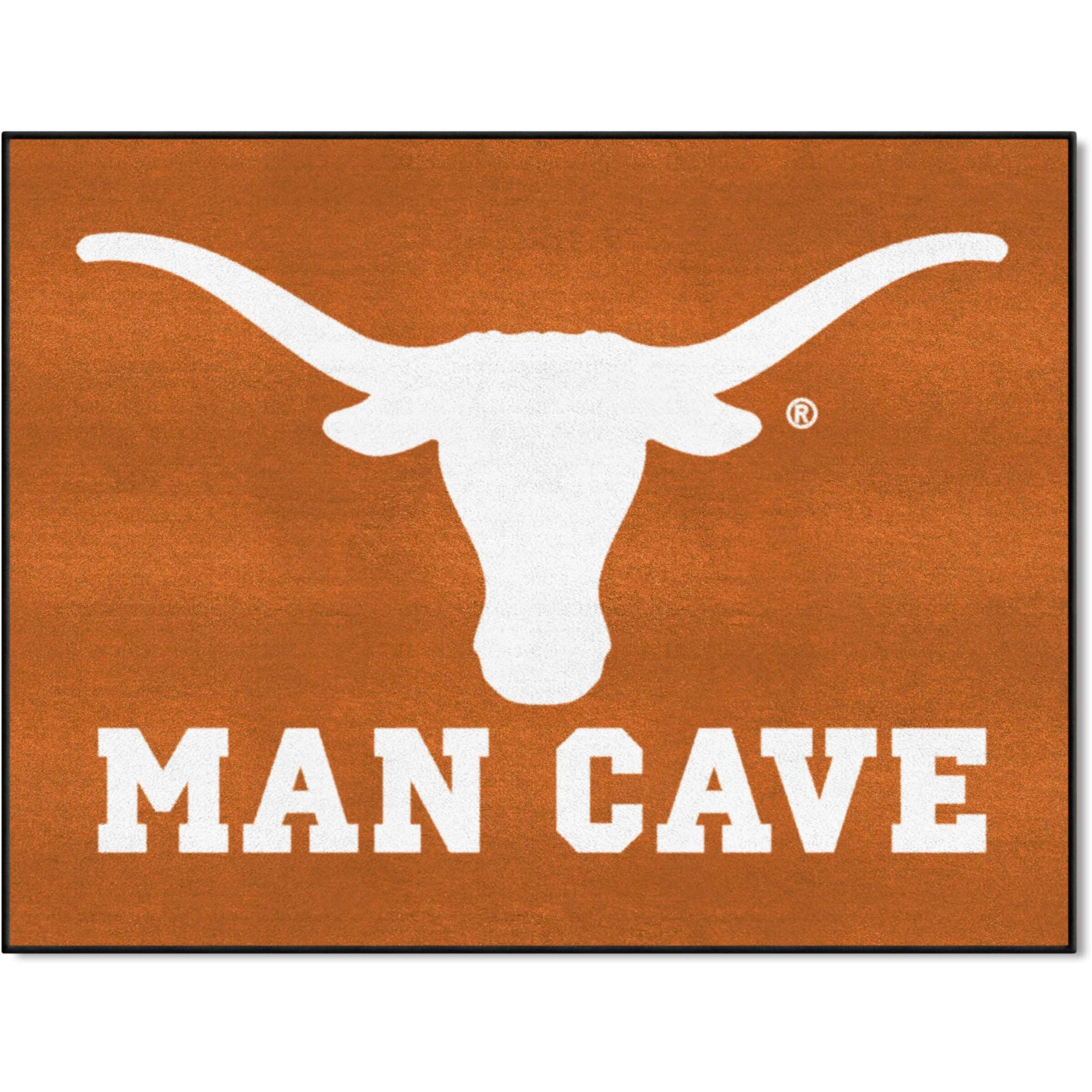 FANMATS 14701 Texas Longhorns Man Cave All-Star Rug - 34 in. x 42.5 in.