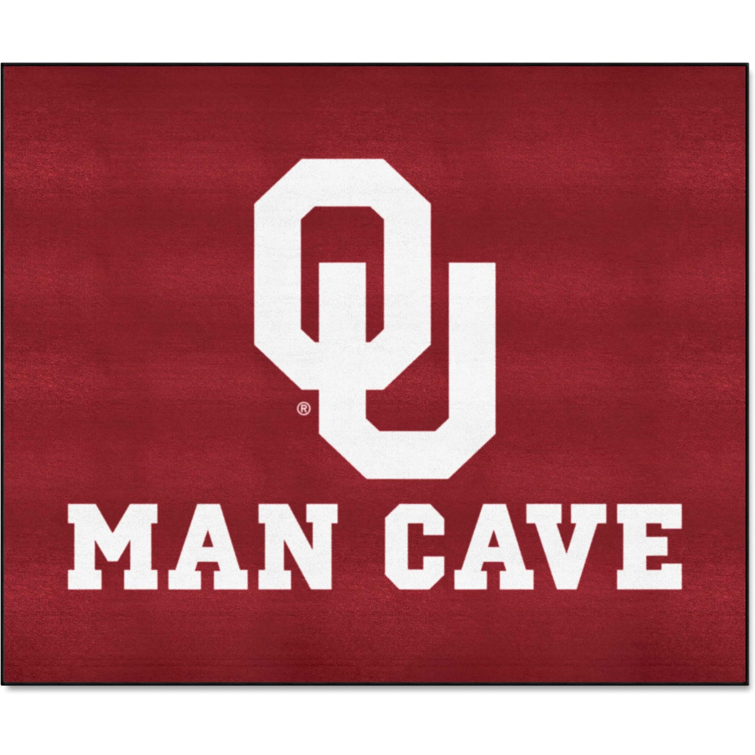 FANMATS 14686 Oklahoma Sooners Man Cave Tailgater Rug - 5ft. x 6ft. Sports Fan Area Rug, Home Decor Rug and Tailgating Mat