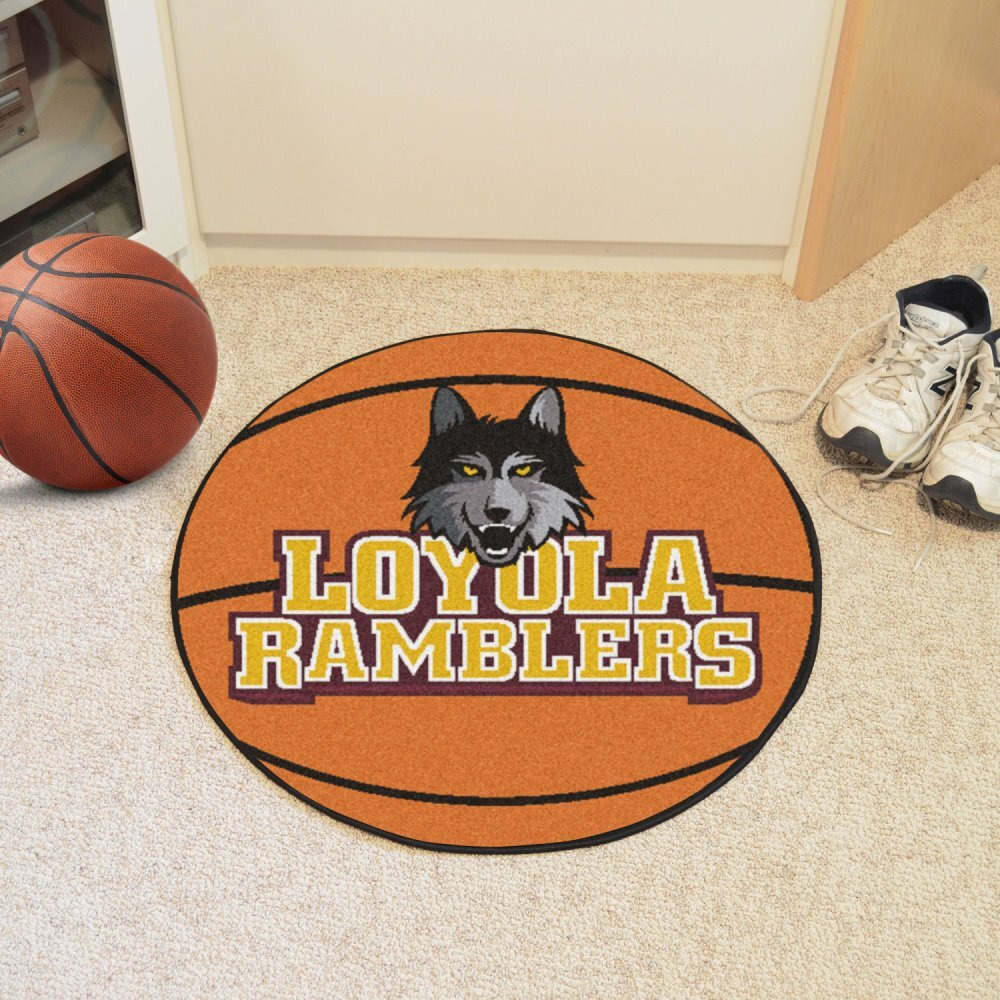 Loyola Chicago Basketball Mat 27  diameter