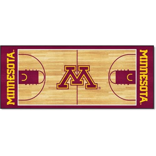 Fan Mats University of Minnesota Rug NCAA Basketball Runner/30 x72