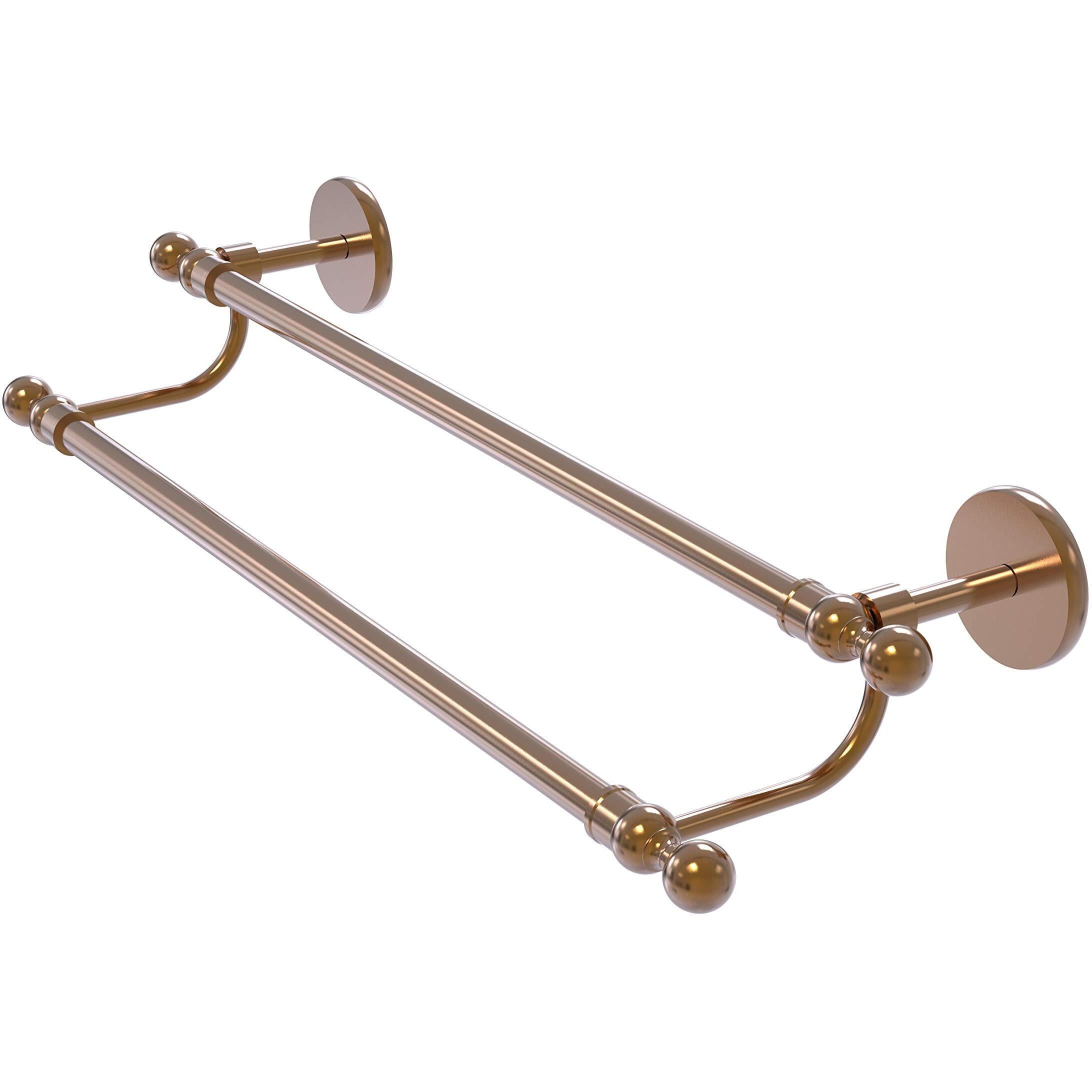 Allied Brass 1072/18 Skyline Collection 18 Inch Double Towel Bar, Brushed Bronze