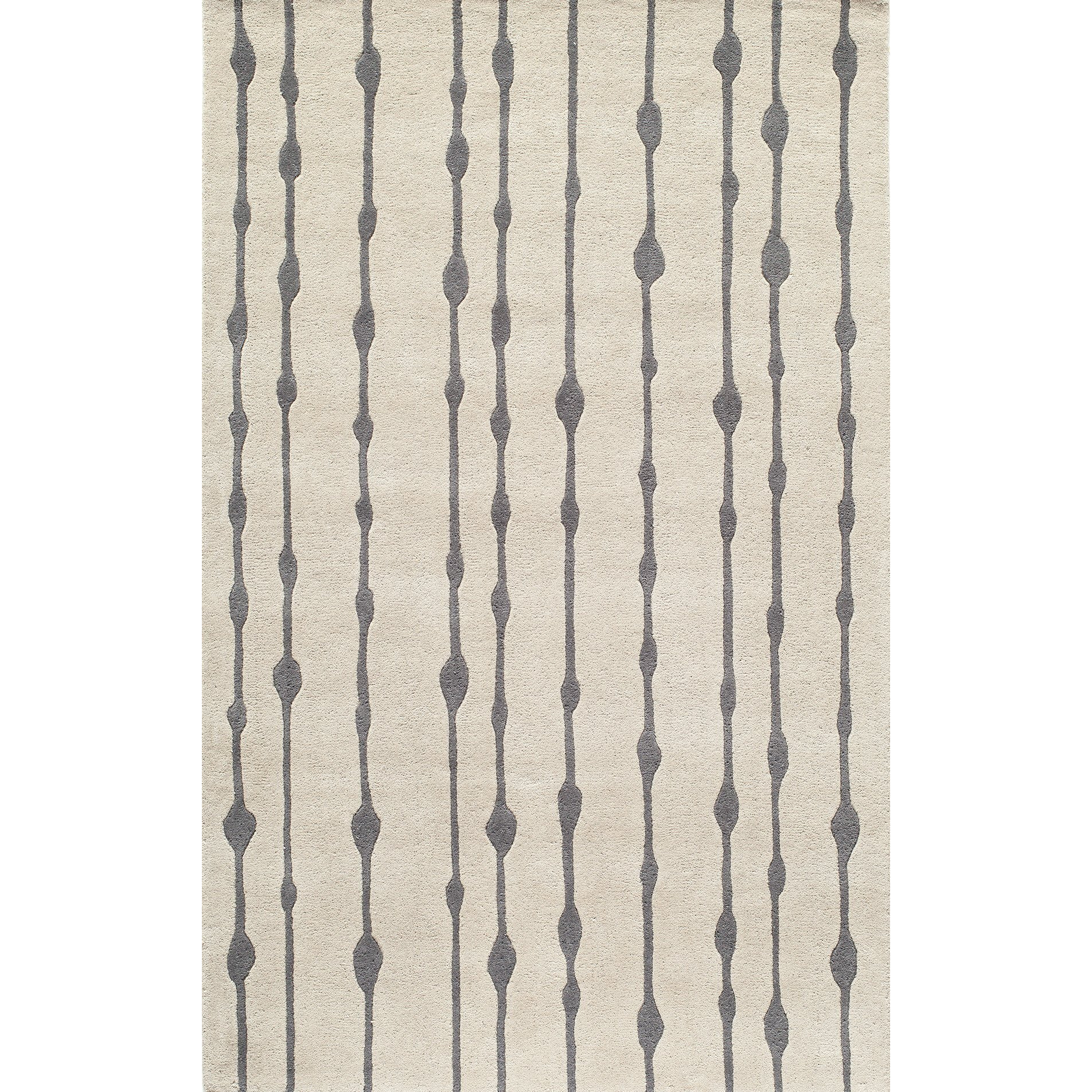 Momeni Rugs Delhi Collection Area Rug, 3' 6  x 5' 6 , GREY