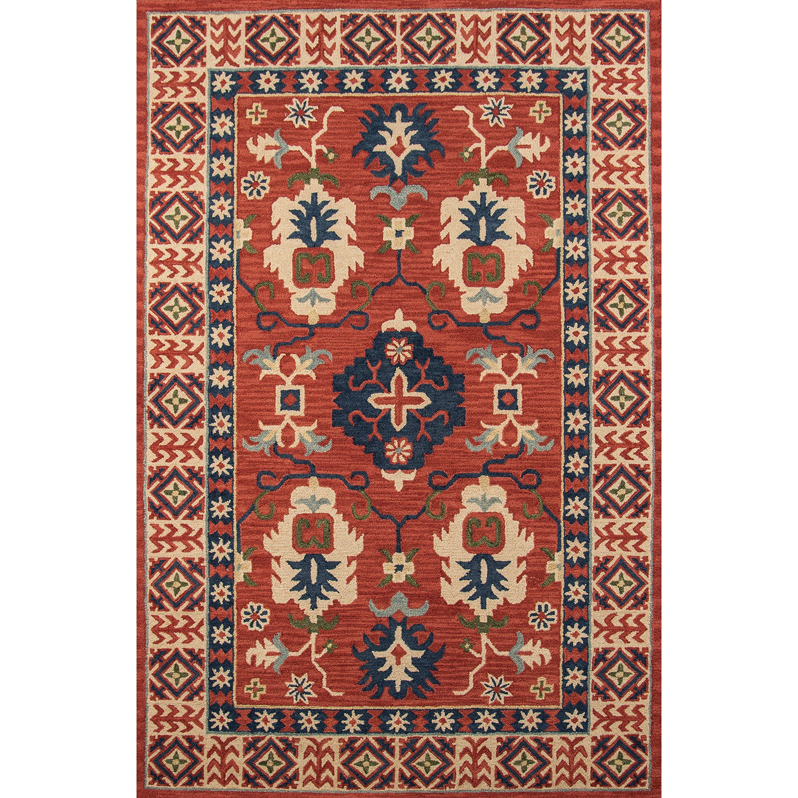 Momeni Tangier Collection Area Rug, 7'6  x 9'6 , Red