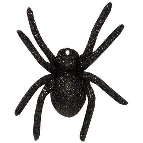 Black Glitter Spider Ornament