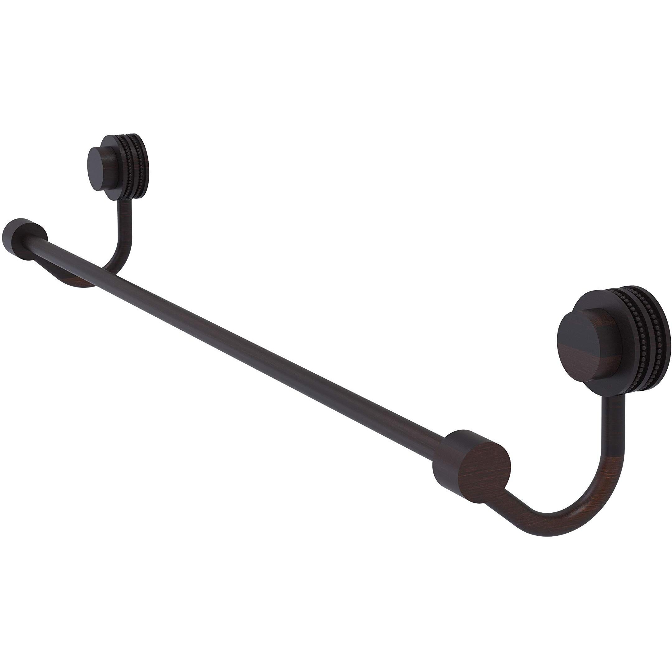 Allied Brass 421D/30-VB Venus Collection 30 Inch Dotted Accent Towel Bar, 30-Inch, Venetian Bronze